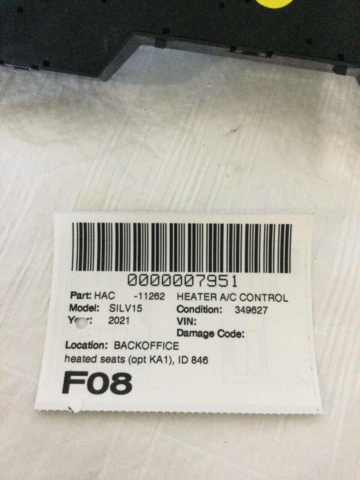 2020-2021 Chevrolet Silverado Temperature AC Climate 84692241 Control OEM