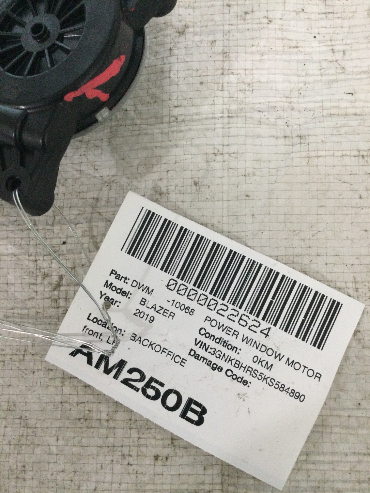 2019 Chevrolet Blazer Front Left Power Window Motor OEM