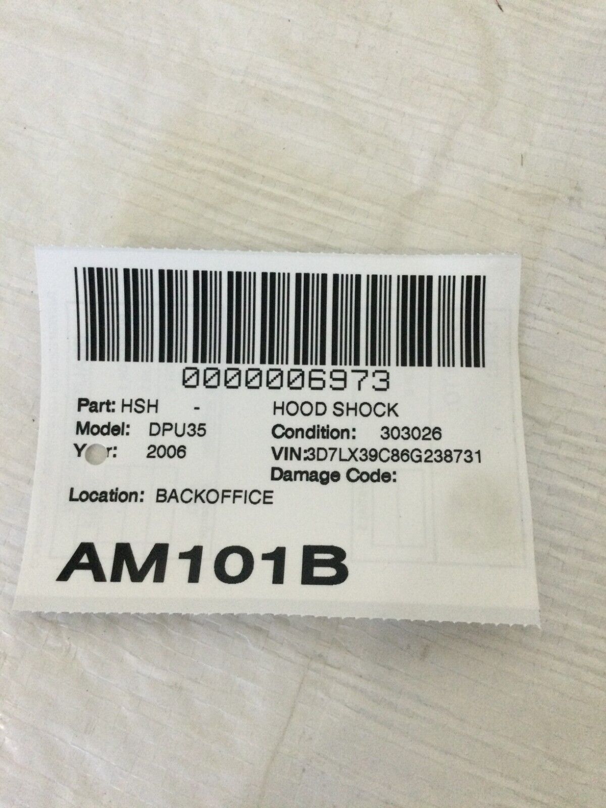 55276321AC 2006 Dodge Ram 3500 5.9L Turbo Diesel Front Hood Shock OEM