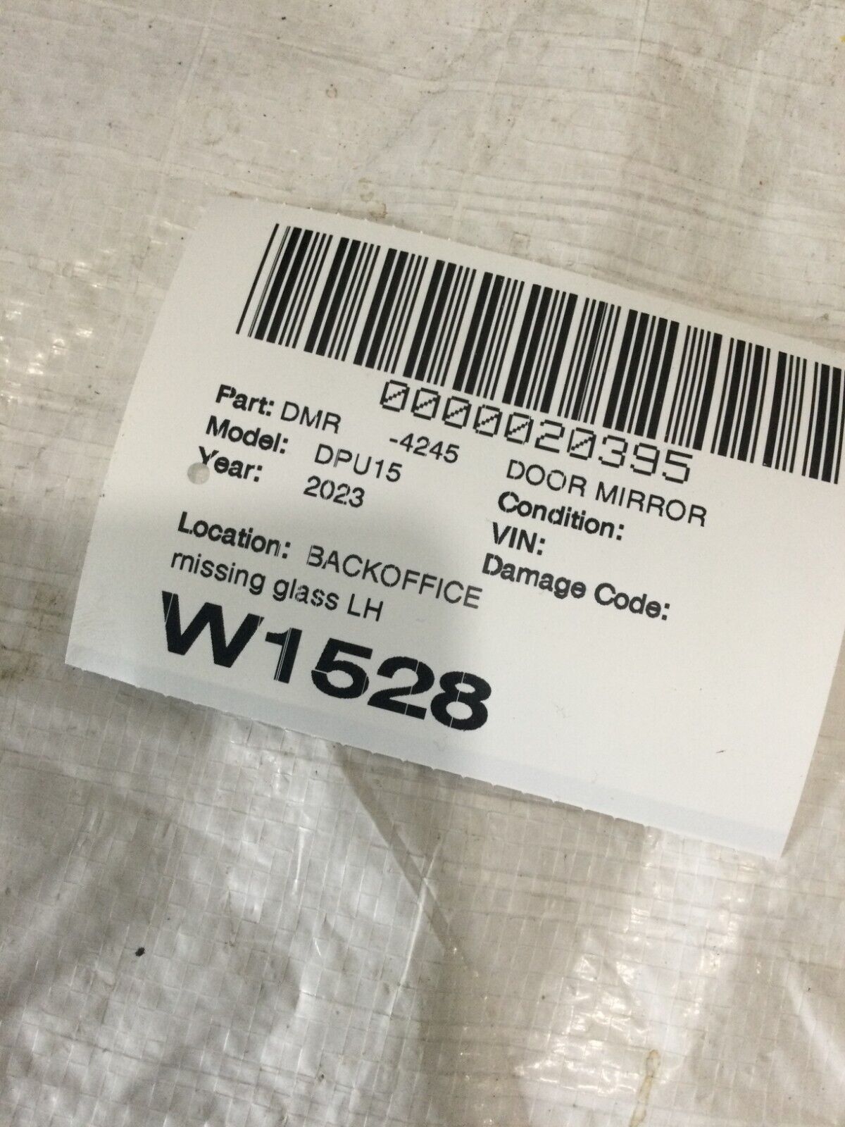 2023 Dodge Ram 1500 Left Side View Chrome Door Mirror W/ Camera OEM ( NO GLASS )