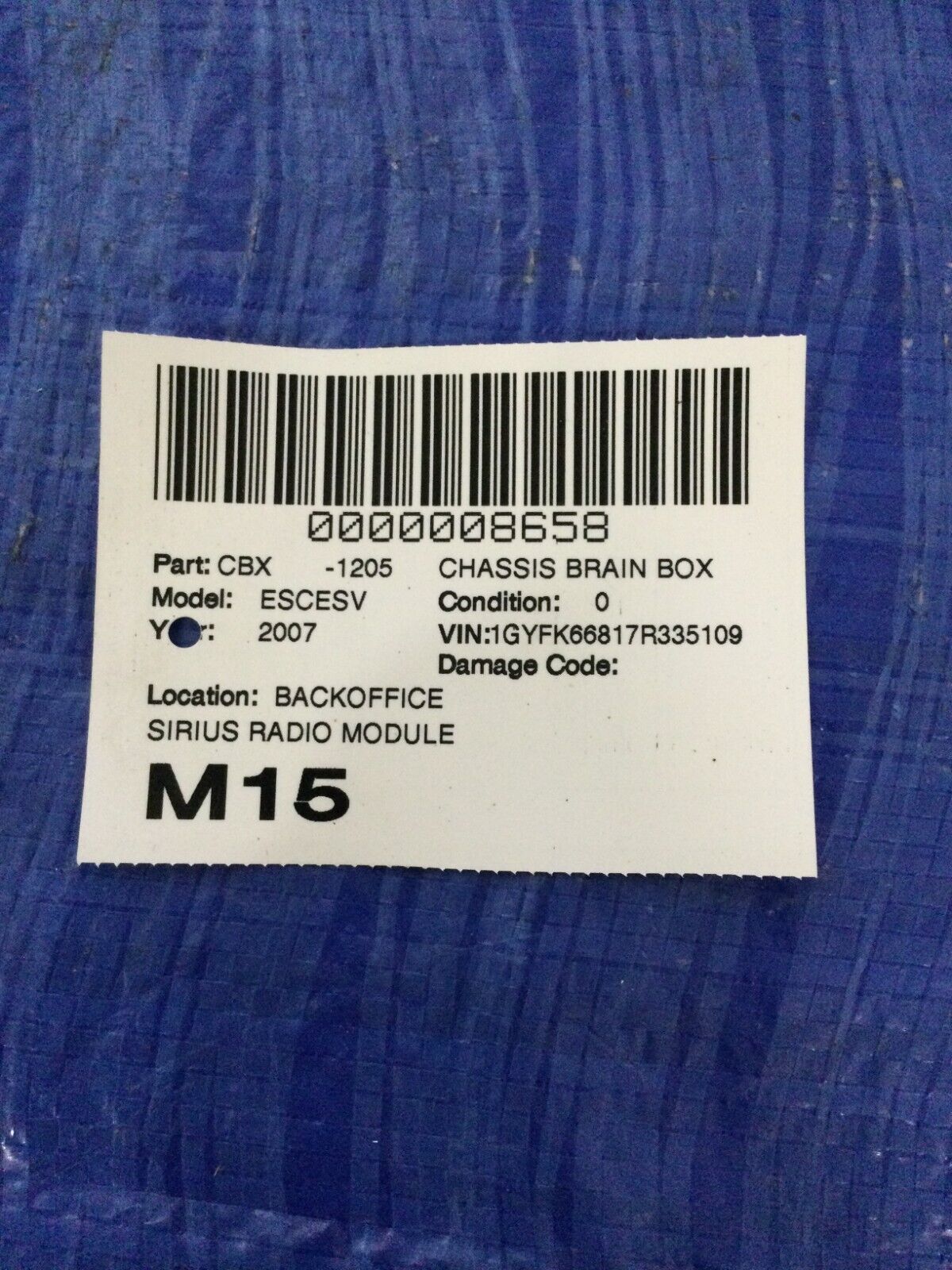 2007 Cadillac Escalade ESV XM Satellite Radio Communication Control Module OEM