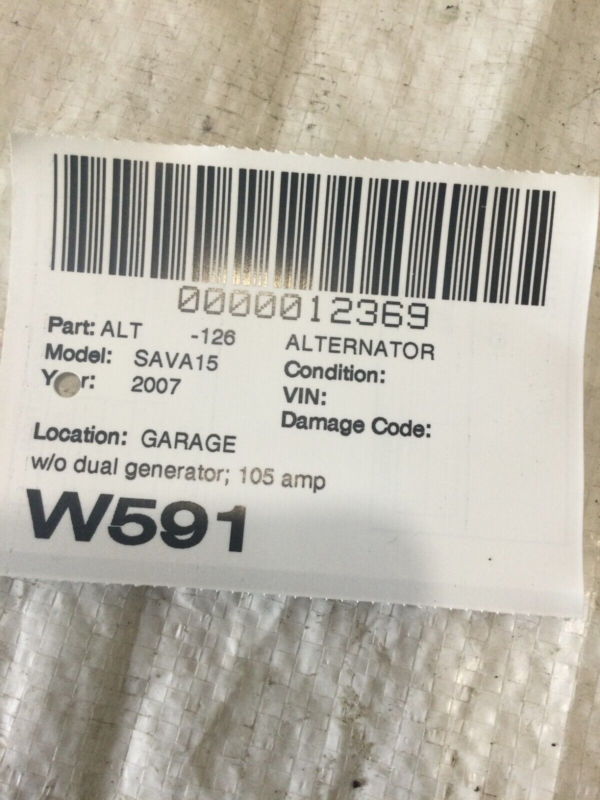 2005-2007 GMC Savana 1500 Alternator Motor OEM