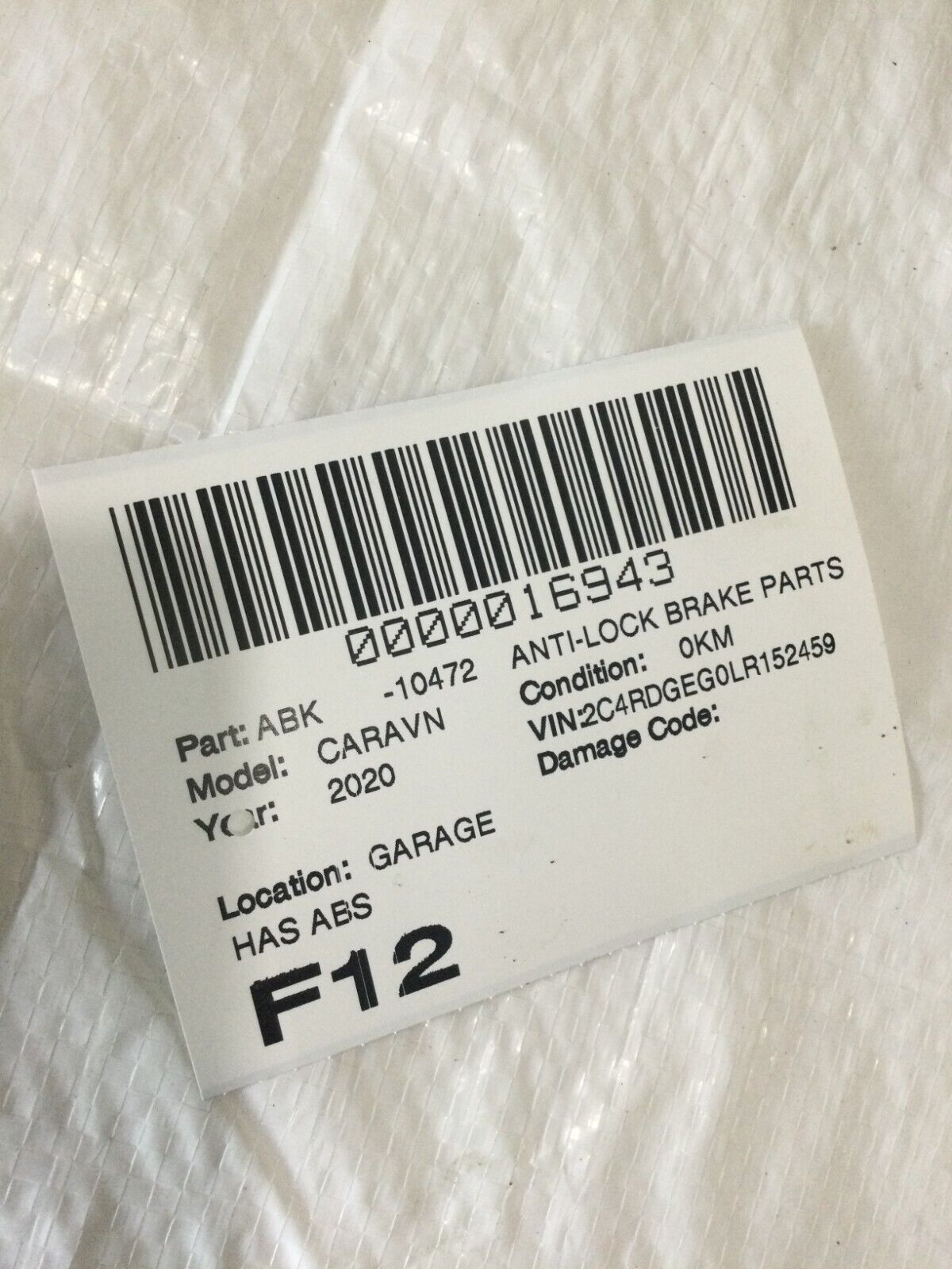 2020 Dodge Grand Caravan ABS Anti Lock Brake Pump Assembly OEM