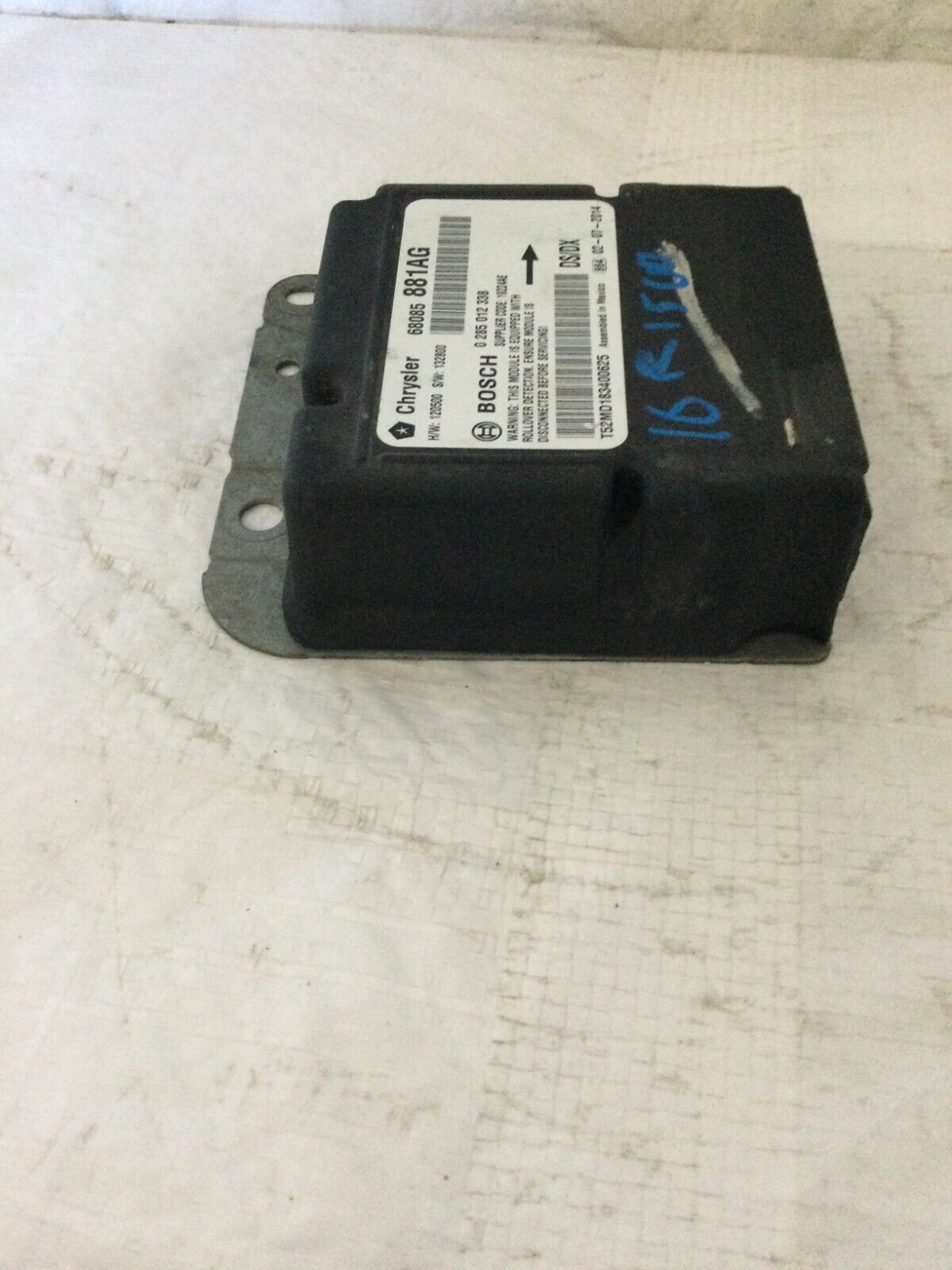 Bag Control Module Fits 13-20 DODGE 1500 PICKUP p68085881AG 68085881AG
