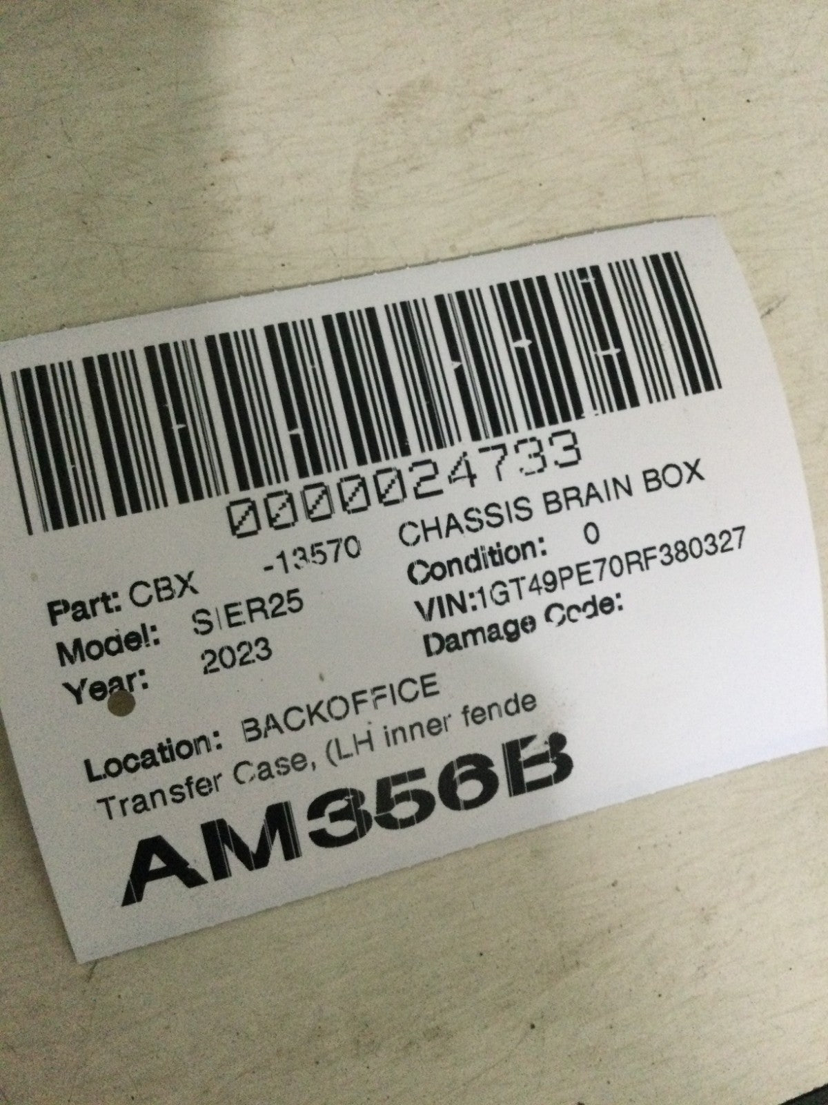 2023 GMC Sierra 2500 6.6L Transfer Case Control Module OEM