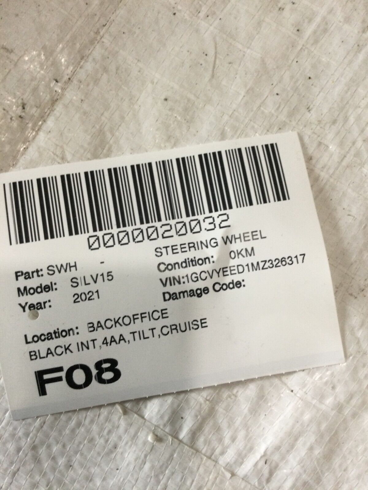 2021 Chevrolet Silverado Heated Black Leather Steering Wheel w/Buttons 10349486