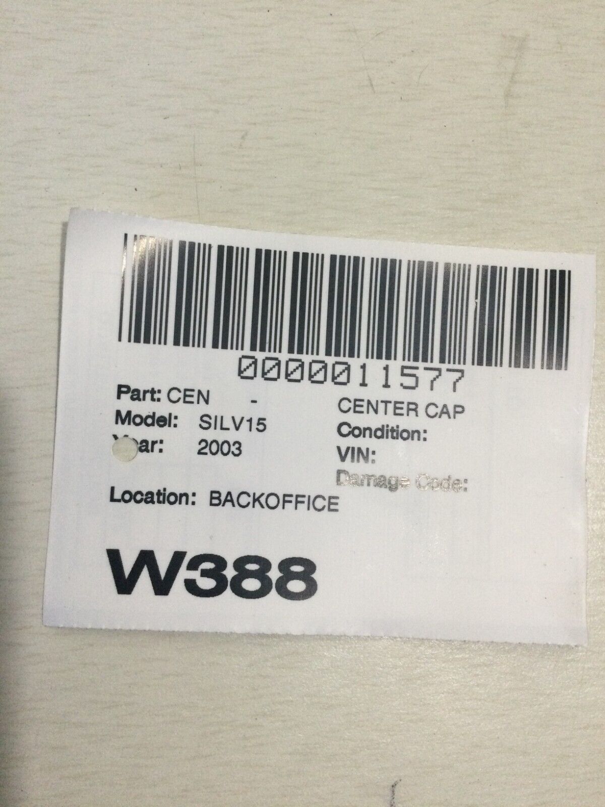 2003 Chevrolet Silverado 1500 Rim Wheel Center Cap 15052378 OEM