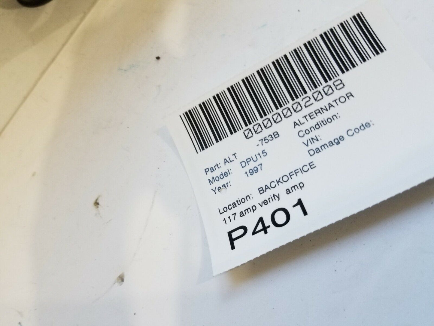 1997 Dodge Ram 1500 Alternator Motor 117 Amp