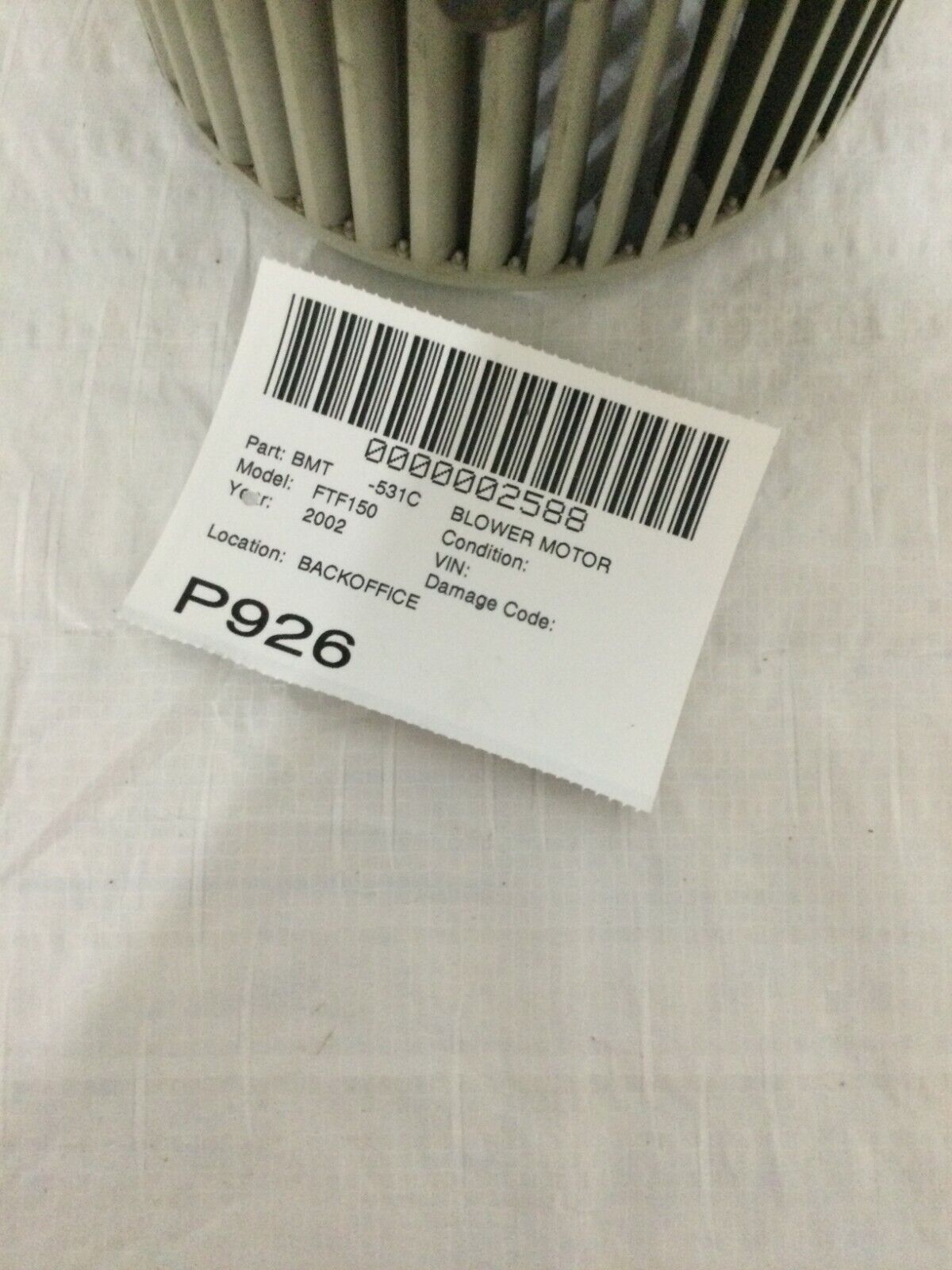 2002 Ford F-150 F150 Blower Motor OEM 12281 12V