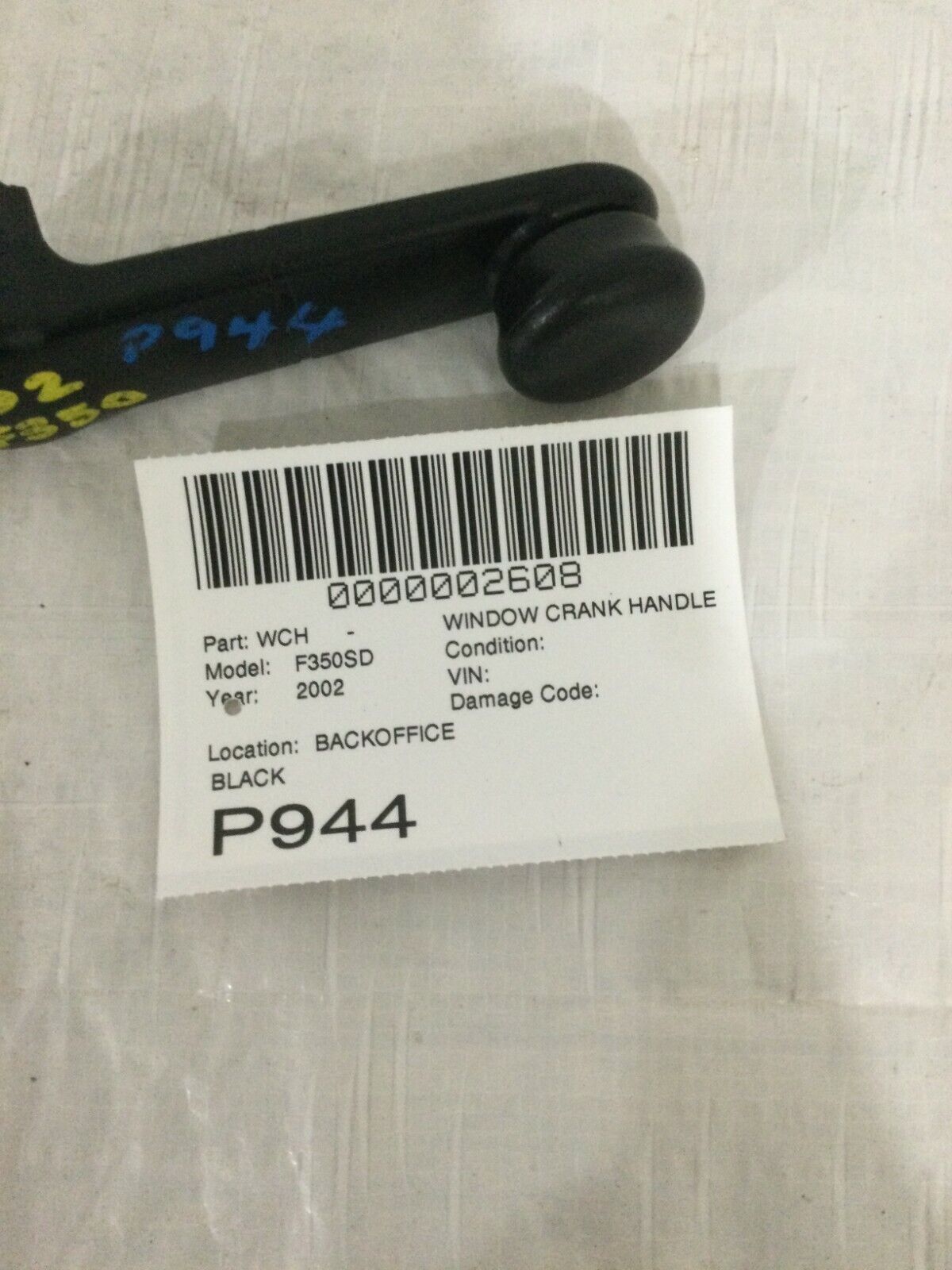 Front Door Manual Window Crank Handle Fits 99 00 01 02 03 Ford F250SD F350SD