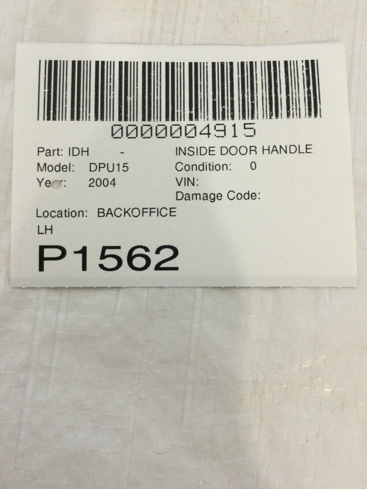 2004 Dodge Ram 1500 Front Left Interior Door Handle OEM