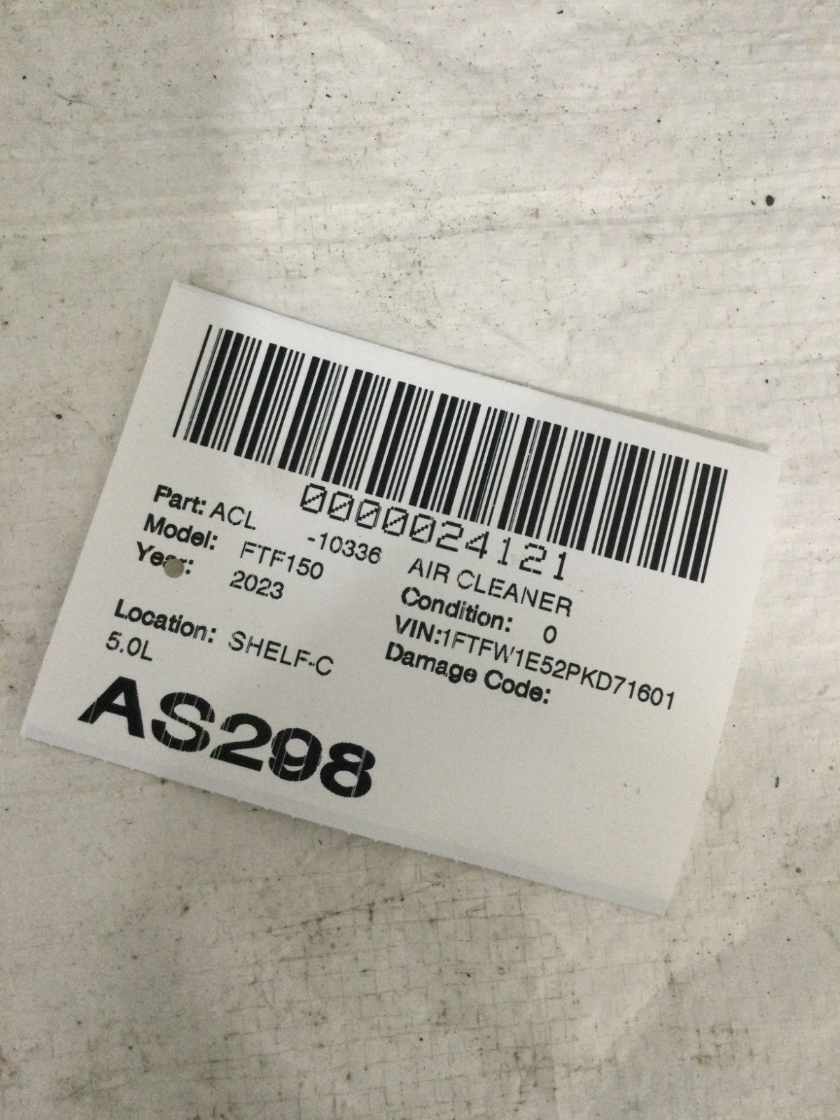2023 Ford F-150 F150 5.0L Air Cleaner OEM ML34-9600-BG