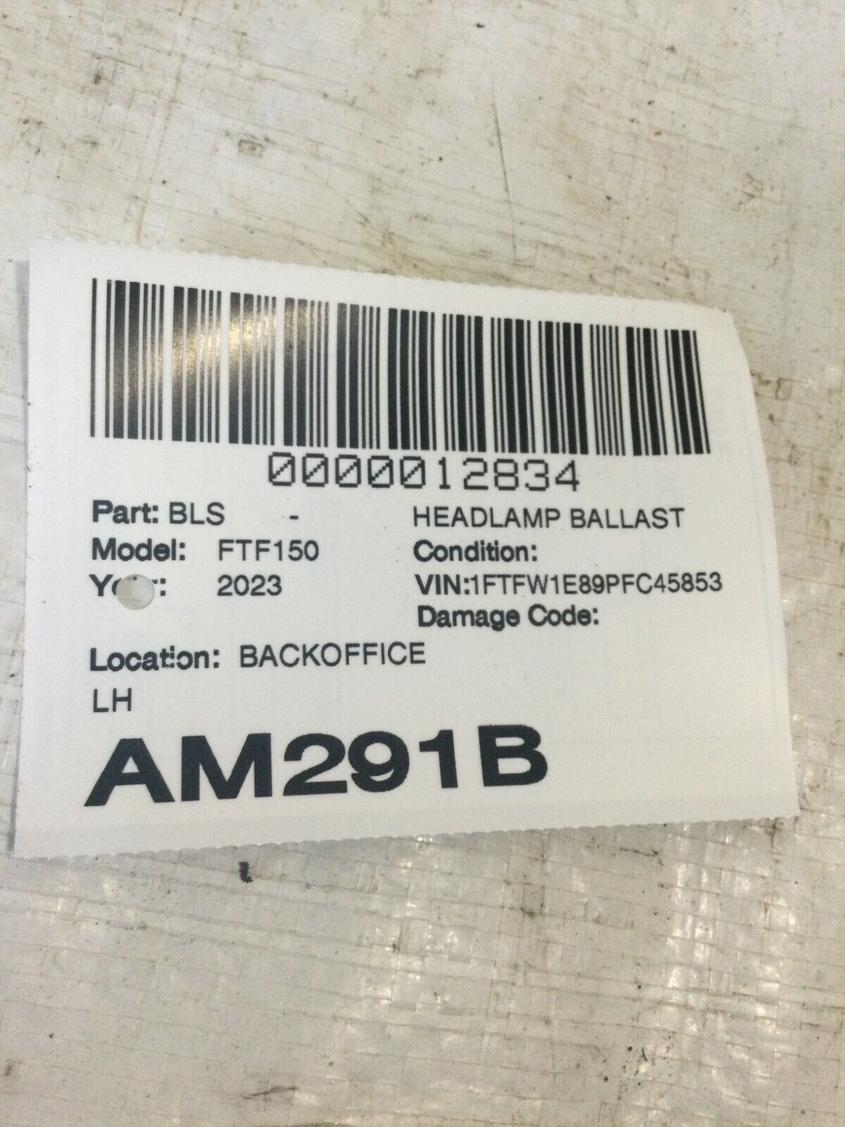 2023 Ford F-150 Head Light  Ballast  13B626-FB OEM