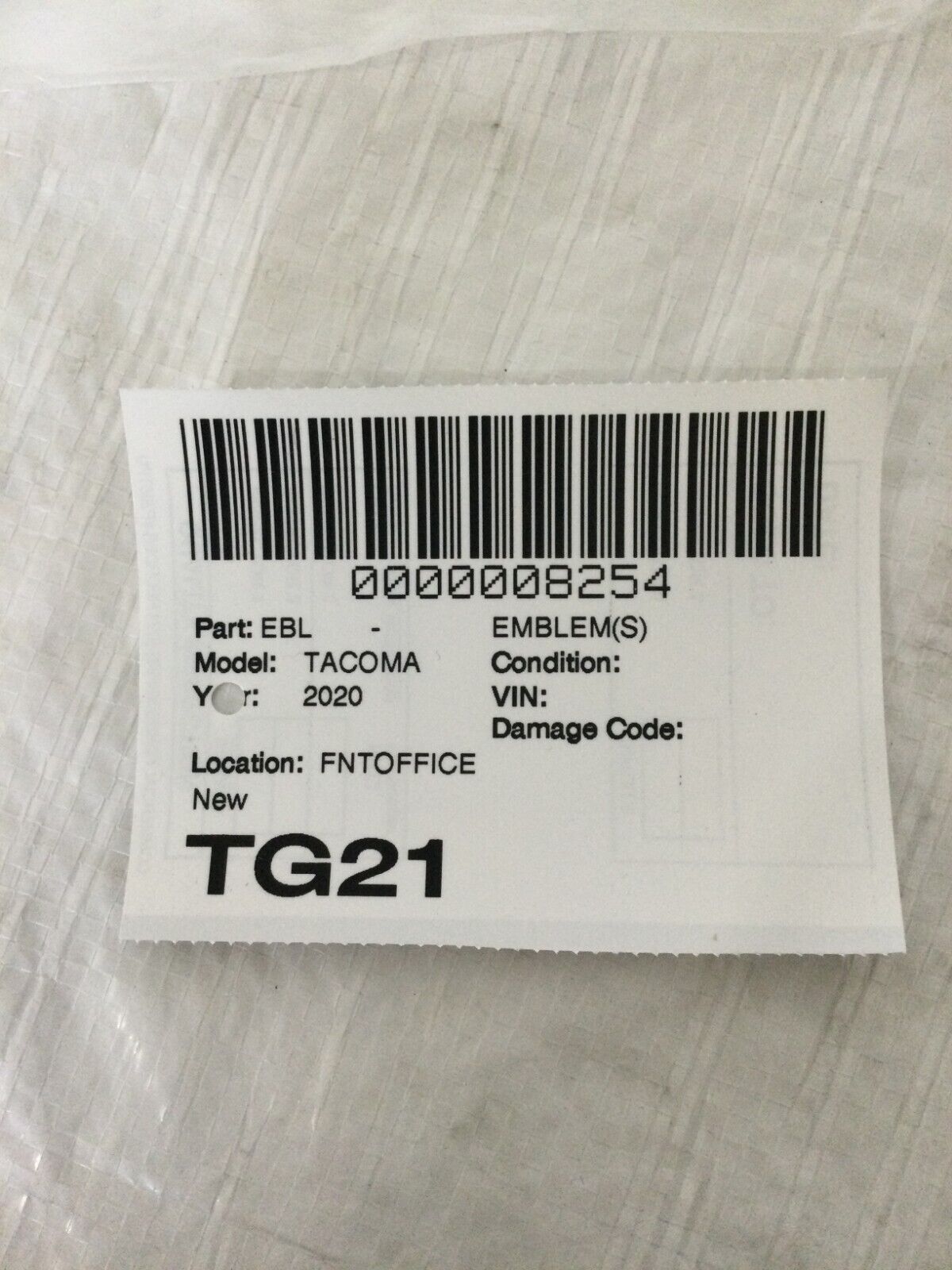 Toyota Tacoma Front Door Script Chrome Emblem OEM 75427-04010