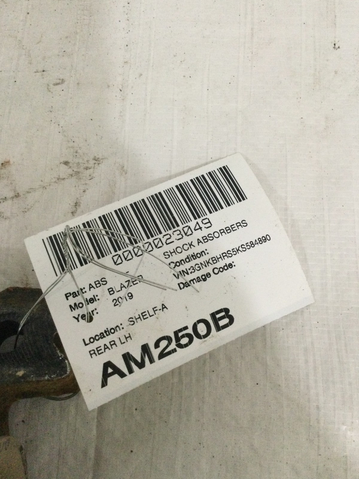 2019 Chevrolet Blazer Rear Left Suspension Shock Absorber OEM 84578471