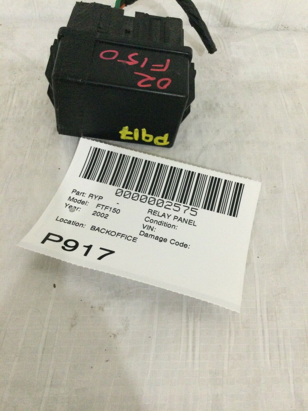 2002 Ford F-150 F150 Relay Unit OEM