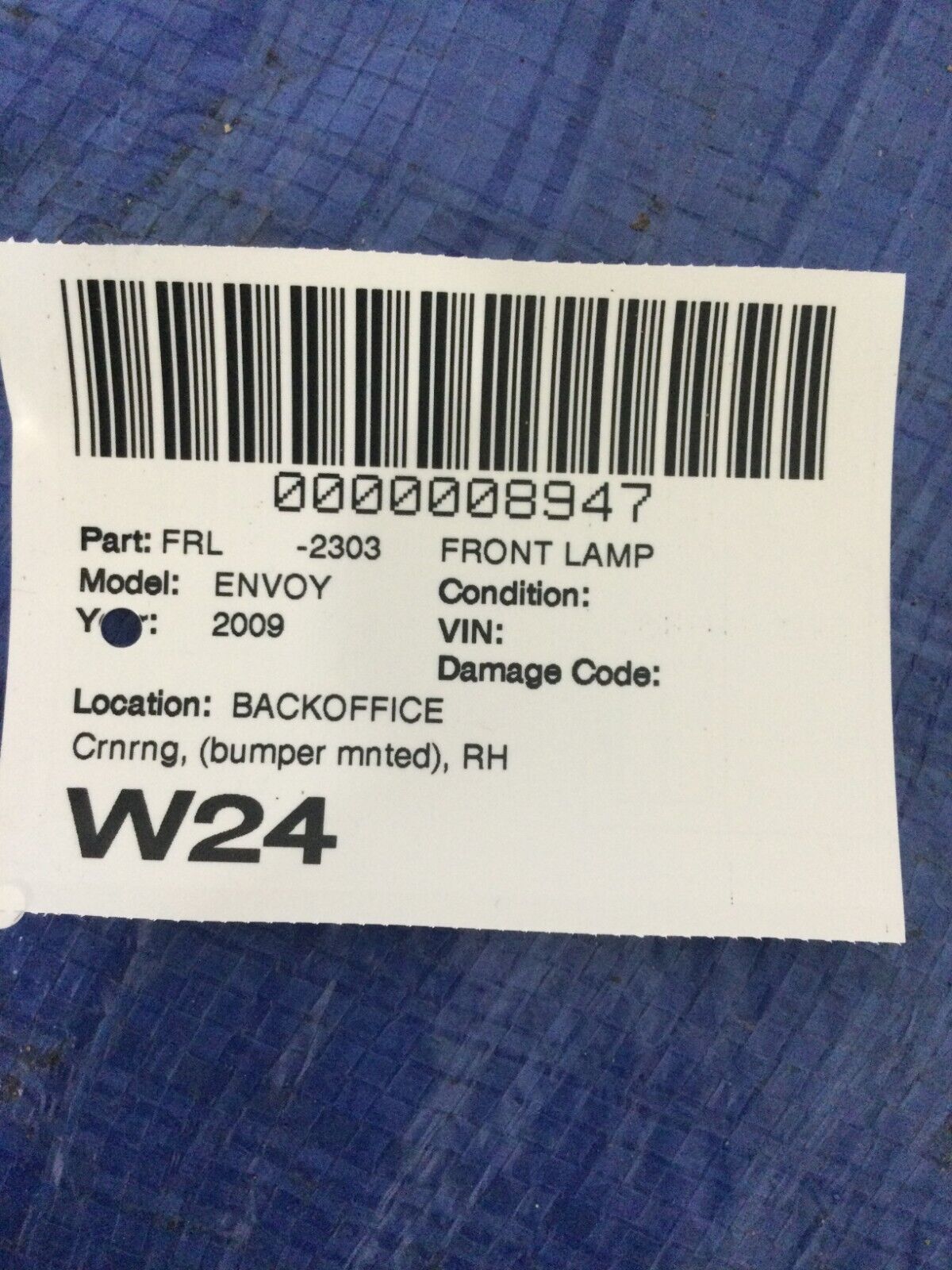 Corner Light For 2002-2009 GMC Envoy 2002-2006 Envoy XL Passenger side OEM