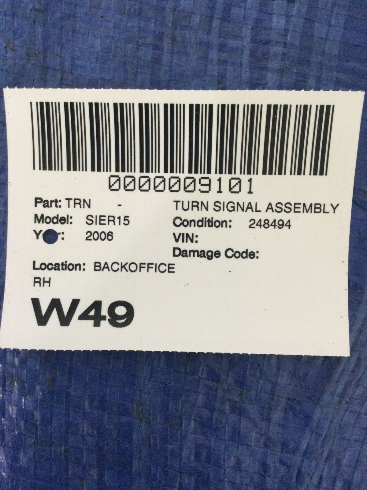 99-06 GMC Sierra 1500 RH Parking Turn Signal Light OEM 16524676B OEM