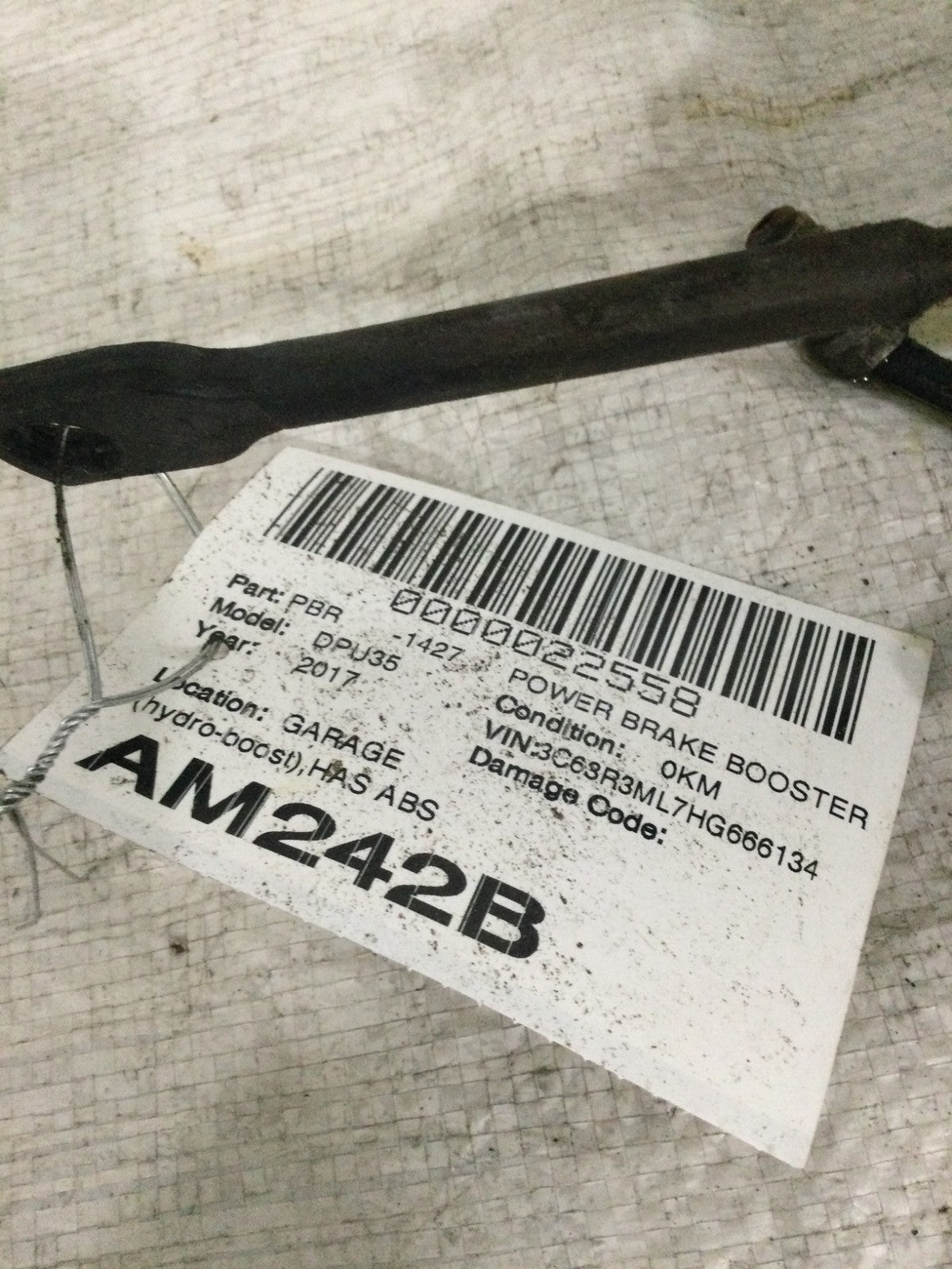 2017 Dodge Ram 3500 6.7L Power Brake Booster OEM