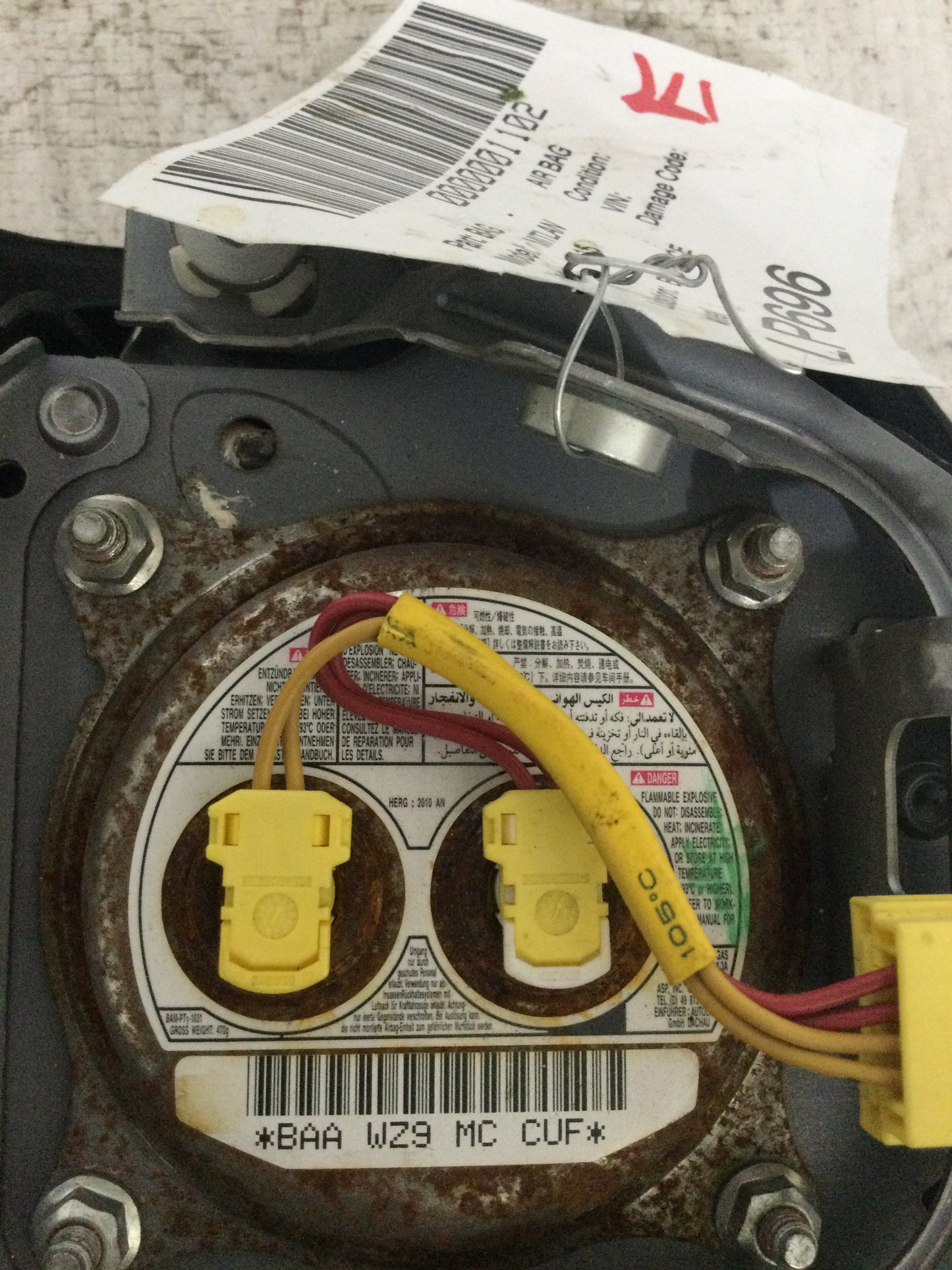 2015 LANCER Air Bag Wheel Driver