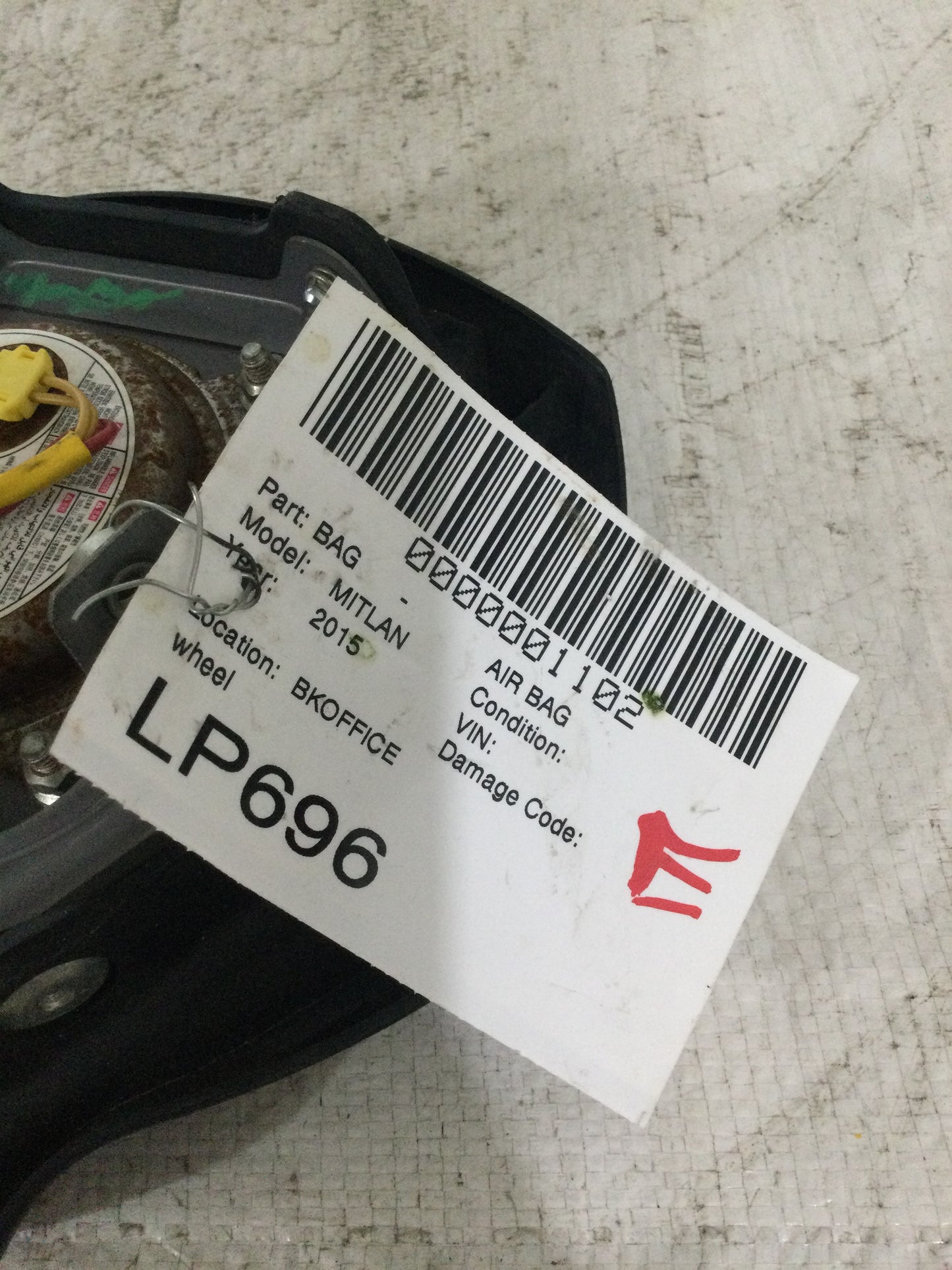 2015 LANCER Air Bag Wheel Driver