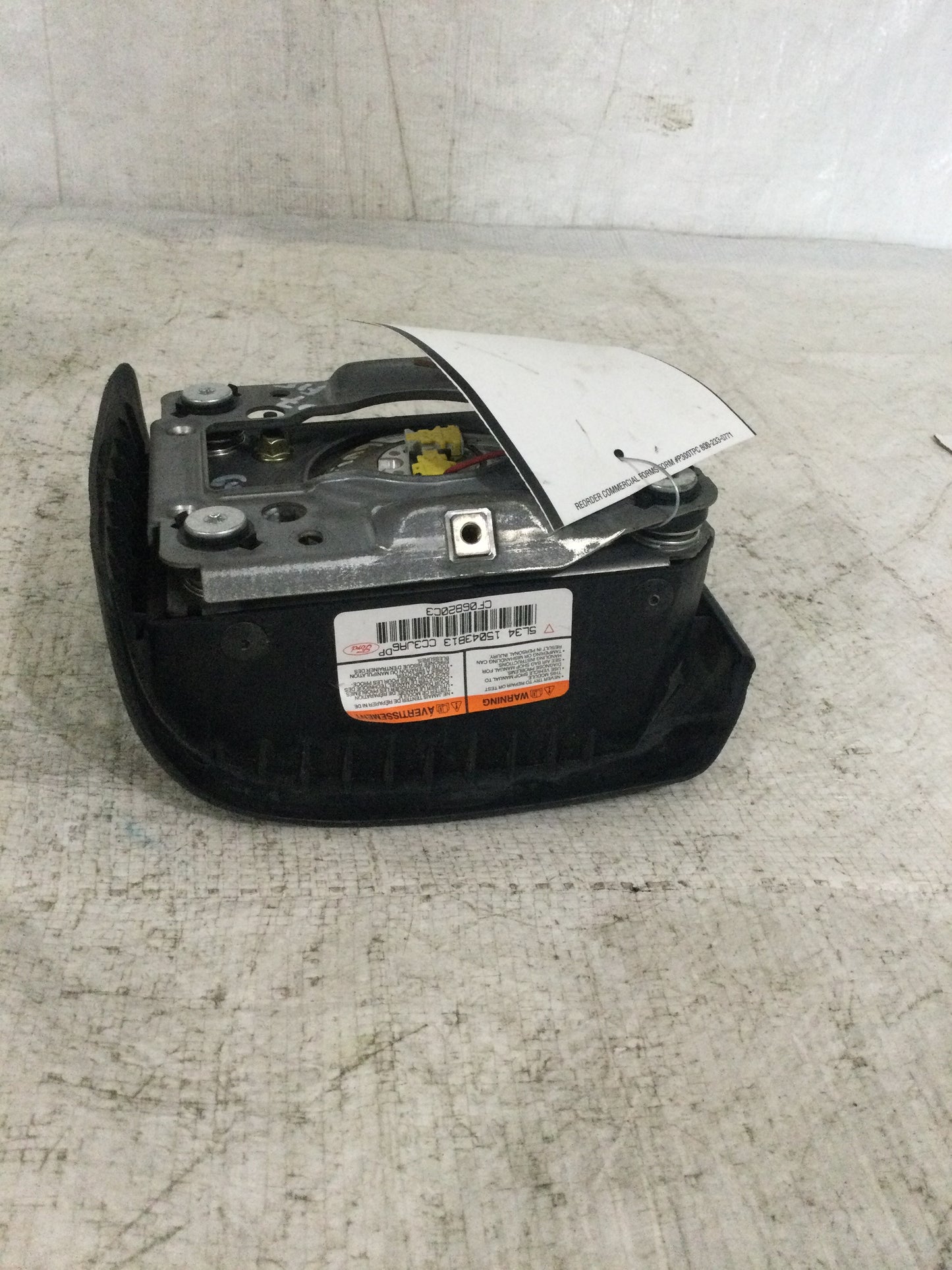 2007 FORD F150 F-150 LEFT DRIVER SIDE STEERING WHEEL AIRBAG AIR BAG BLACK