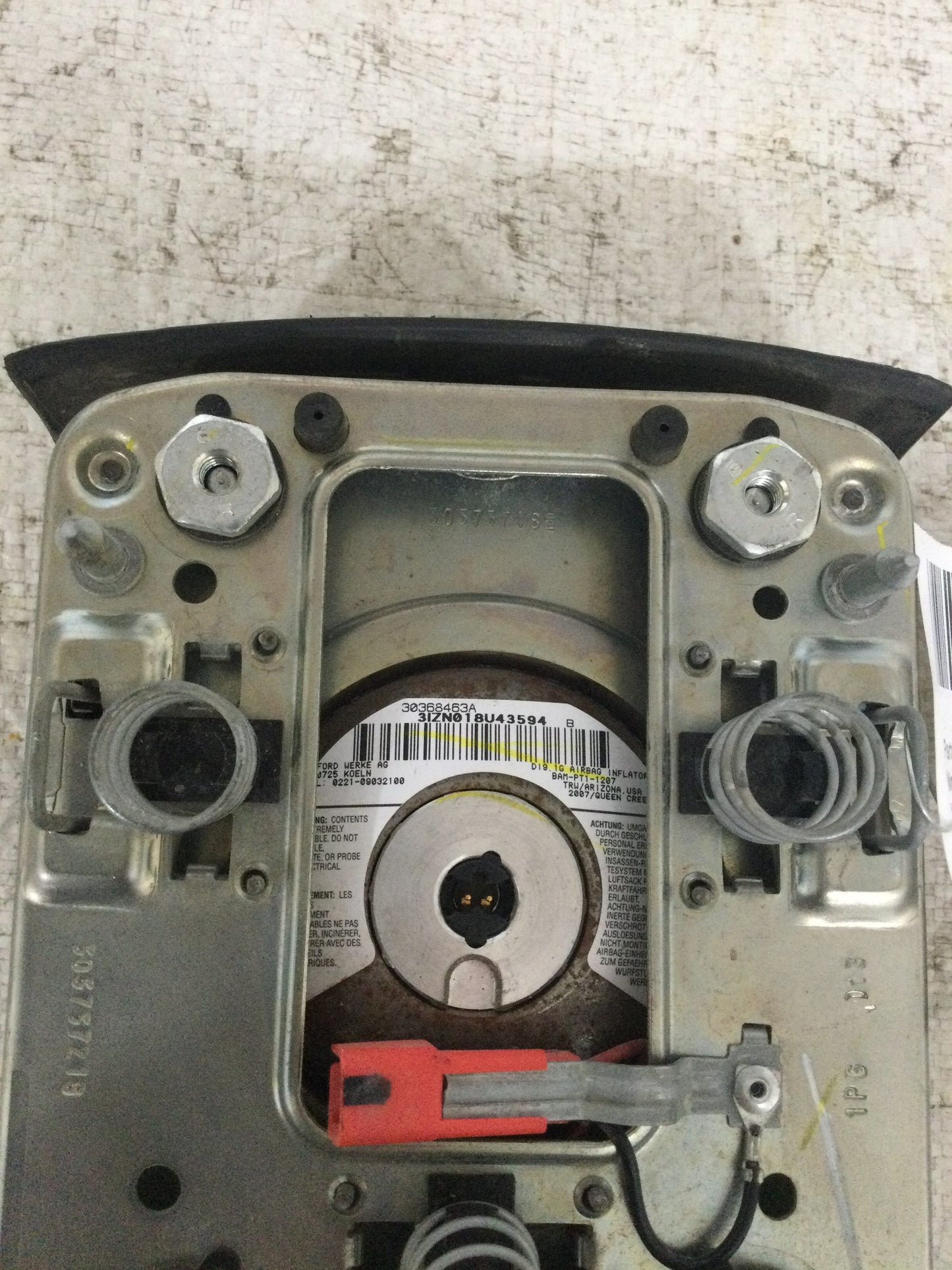 2008 FORD 350SD FRONT DRIVER STEERING WHEEL AIRBAG