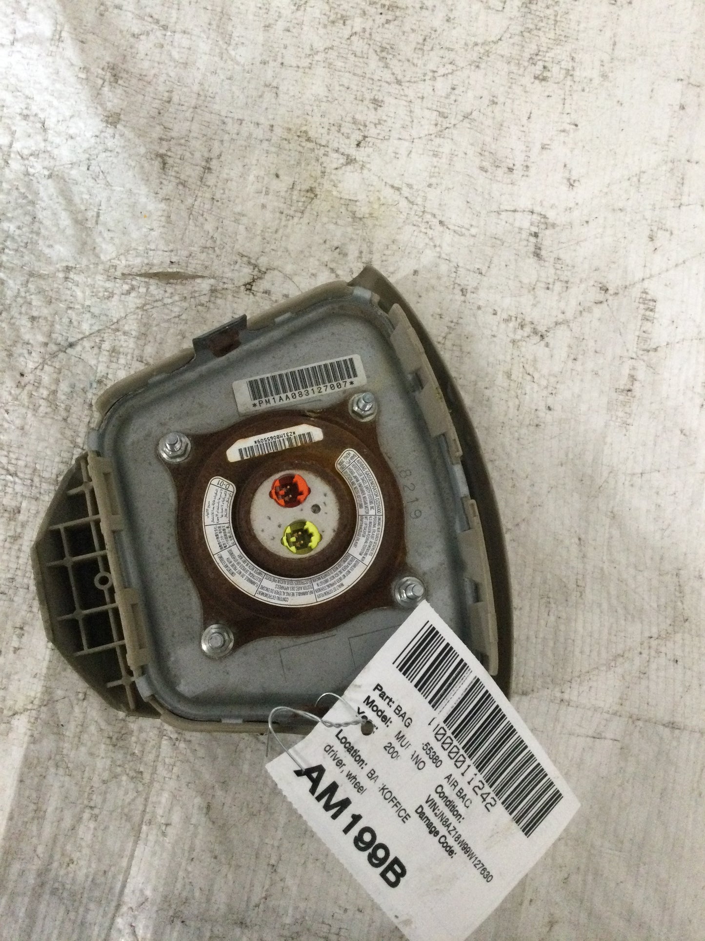 2009 NISSAN MURANO Air Bag Wheel Driver