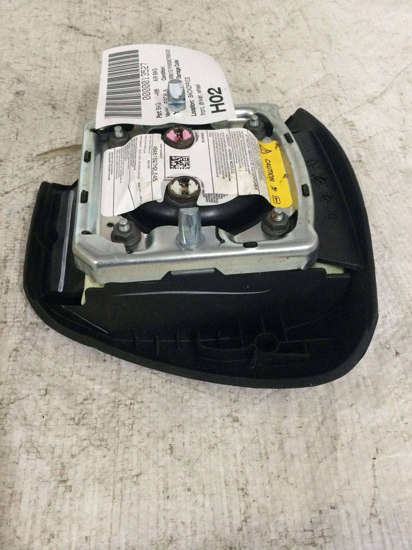 2007 Cadillac Escalade Front Left Driver Side Steering Wheel Air Bag