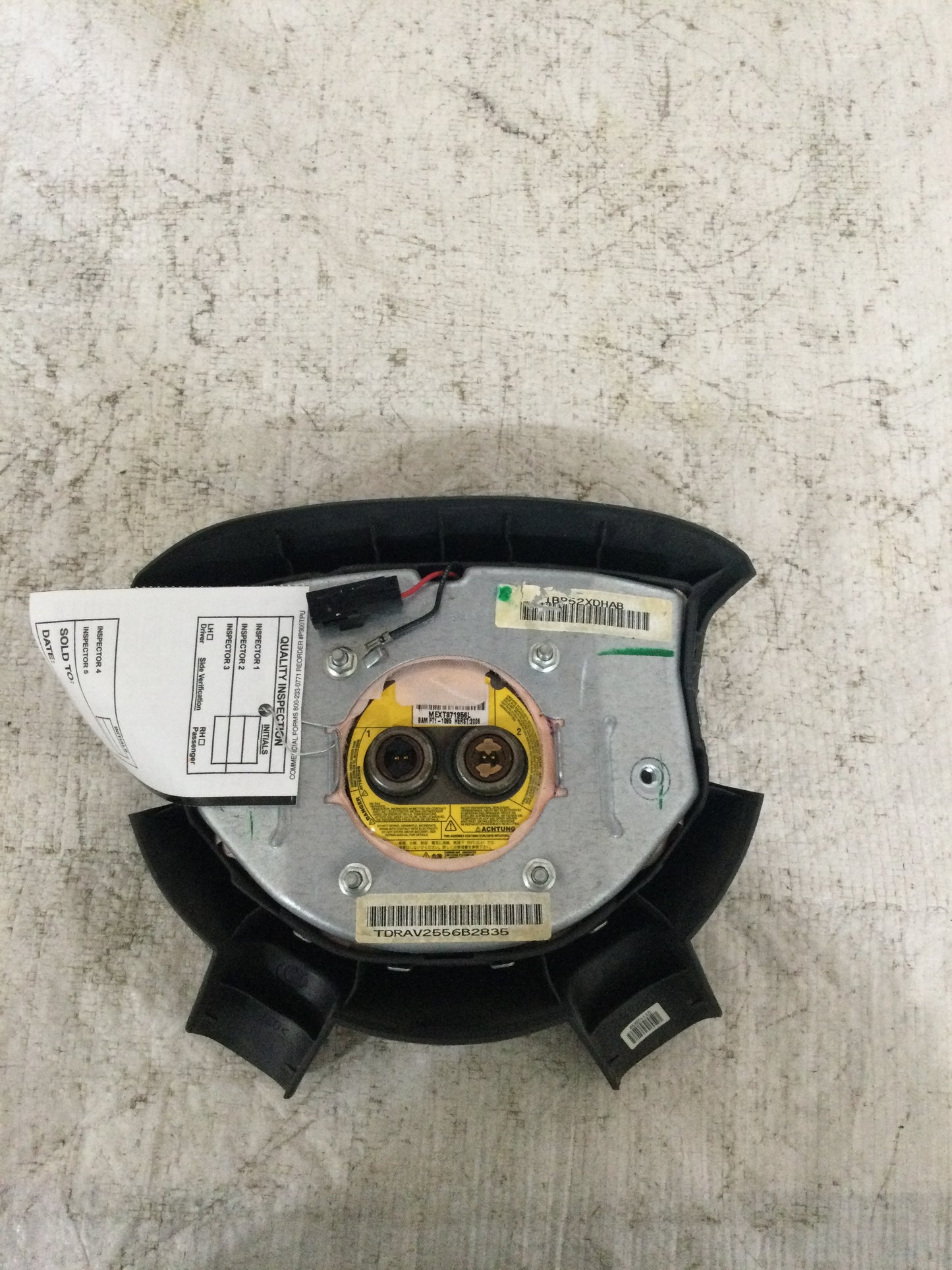 2007 DODGE RAM PICKUP 1500 SERIES Air Bag Wheel Driver