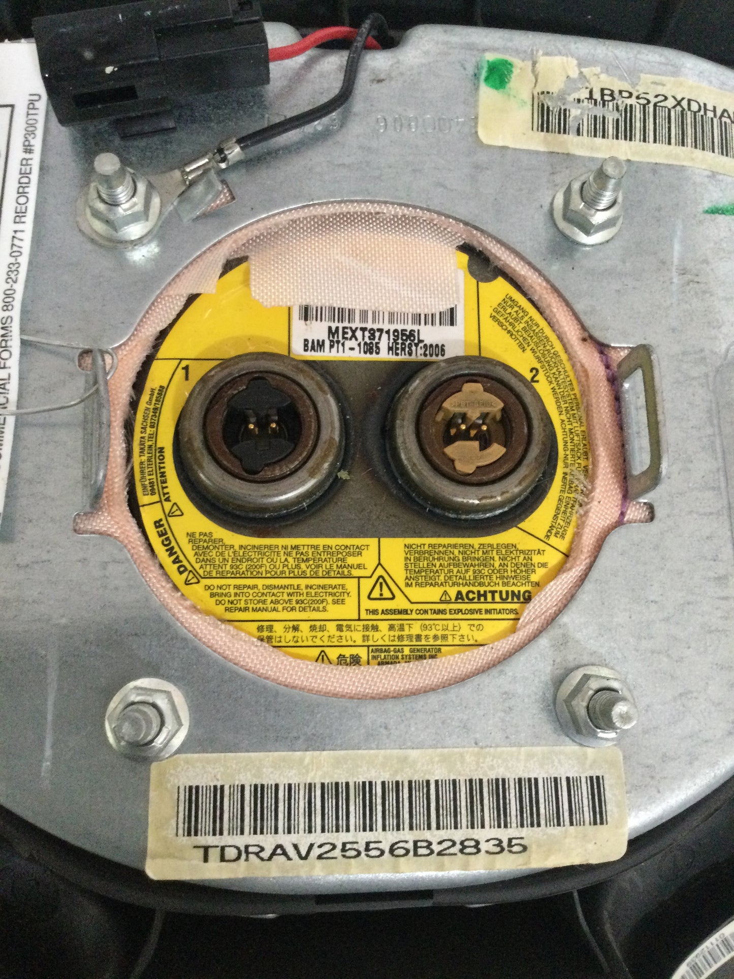 2007 DODGE RAM PICKUP 1500 SERIES Air Bag Wheel Driver