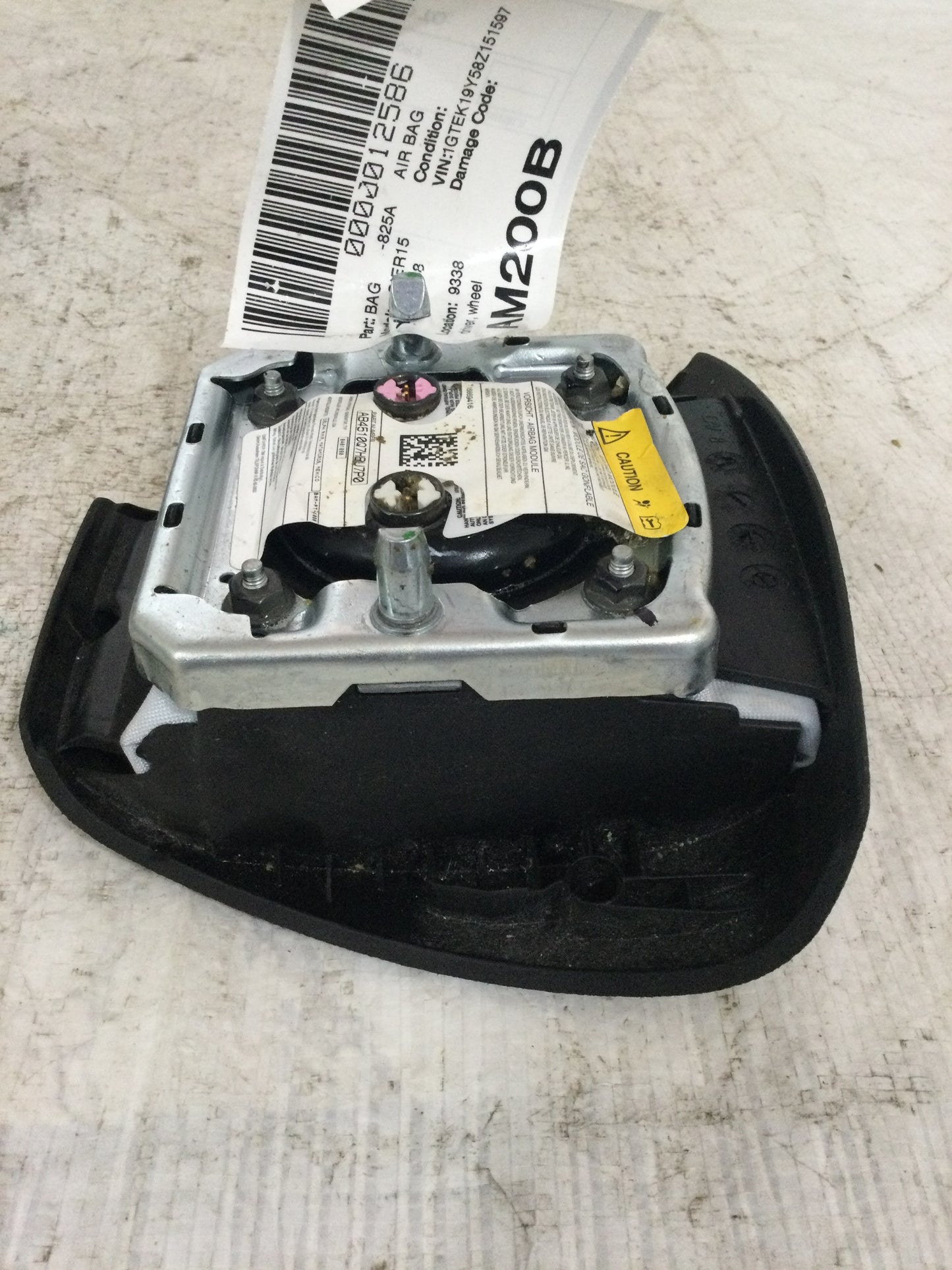 2008 GMC Sierra 1500 Driver Steering Wheel Airbag