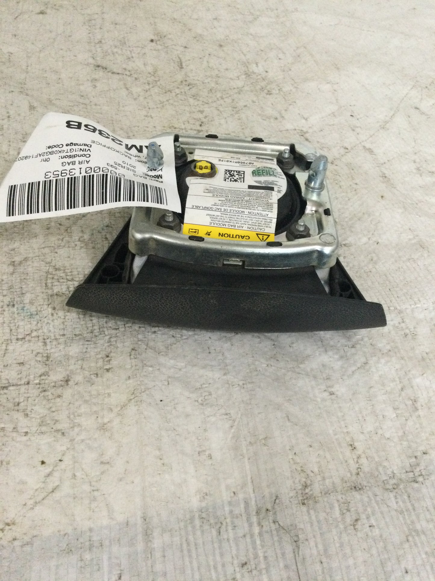 2010 GMC Sierra 1500 Air Bag Wheel Driver