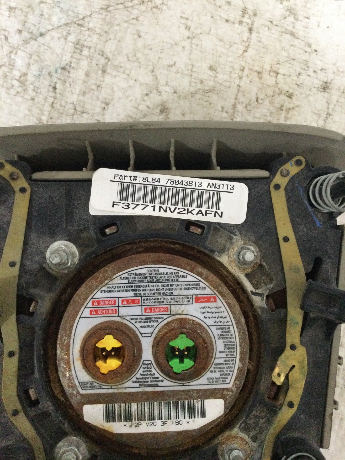 2008 Ford Escape Driver Wheel AIR BAG 8l8478043b13an31t3