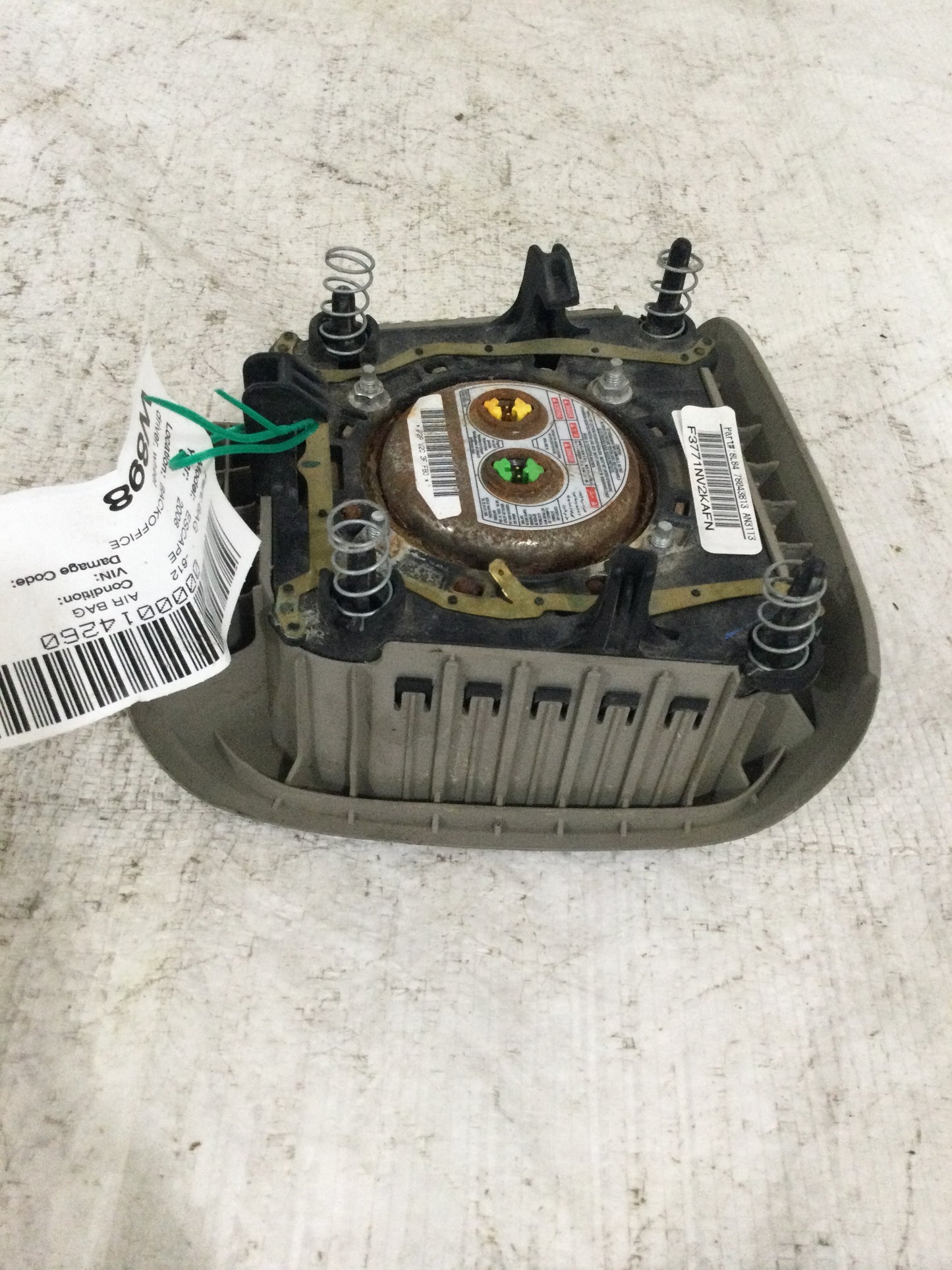 2008 Ford Escape Driver Wheel AIR BAG 8l8478043b13an31t3