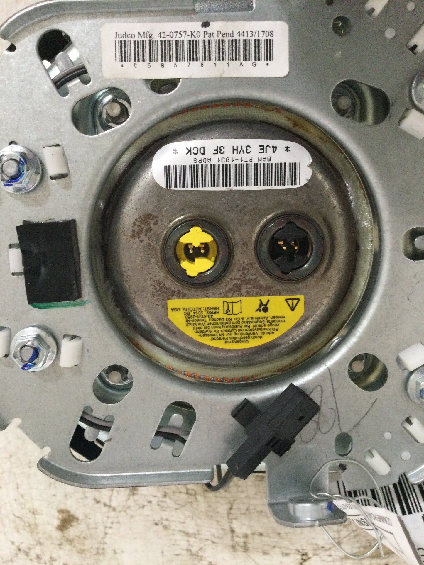 2013 DODGE JOURNEY DRIVER WHEEL AIRBAG