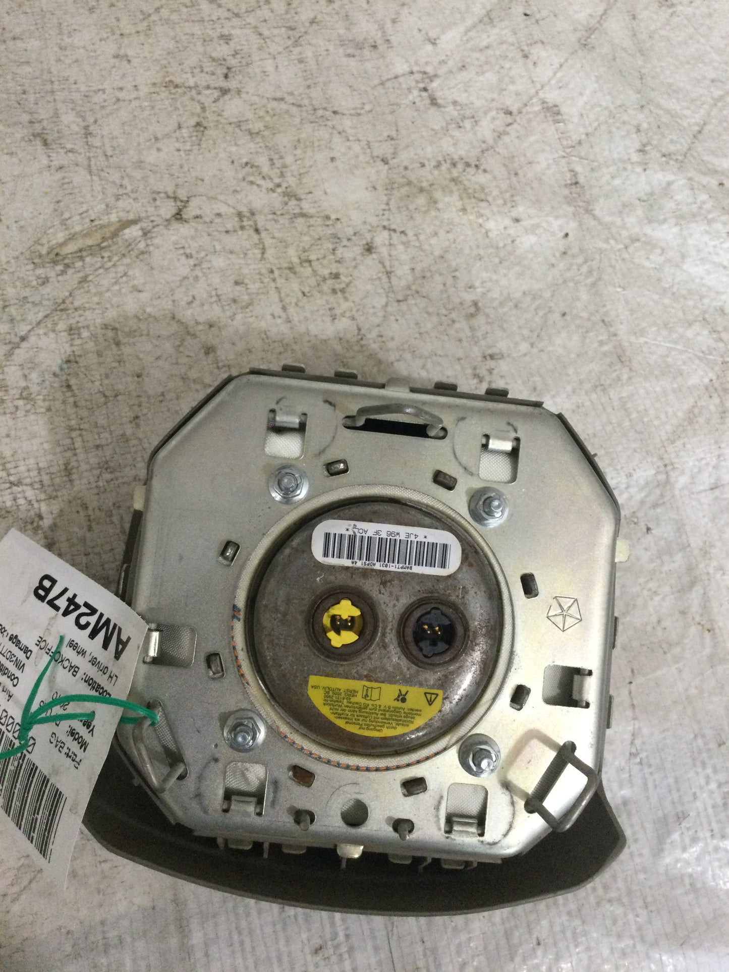 2010 DODGE RAM 2500 DRIVER WHEEL AIRBAG