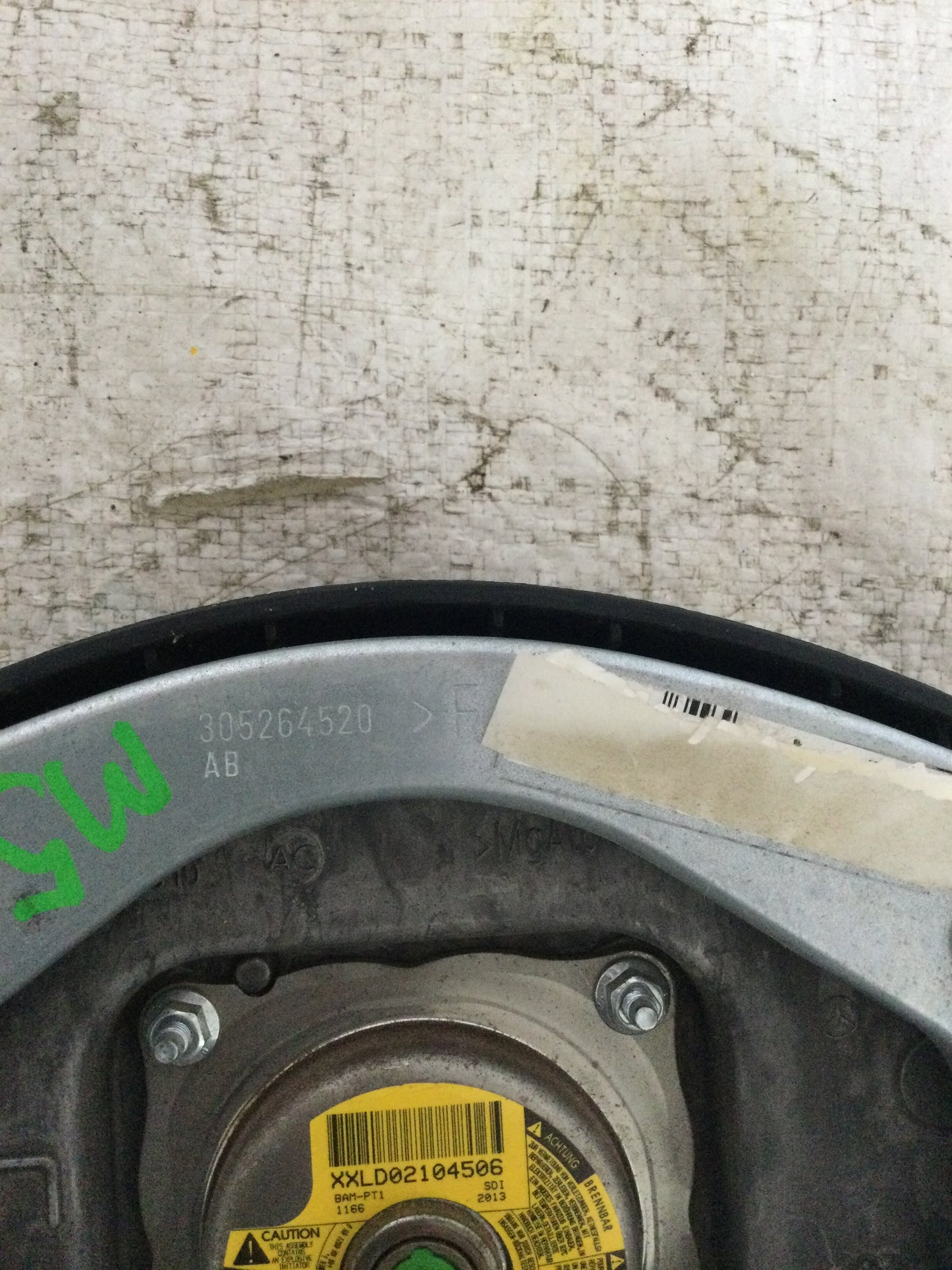 2013 MERCEDES SPRINTER DRIVER WHEEL AIRBAG