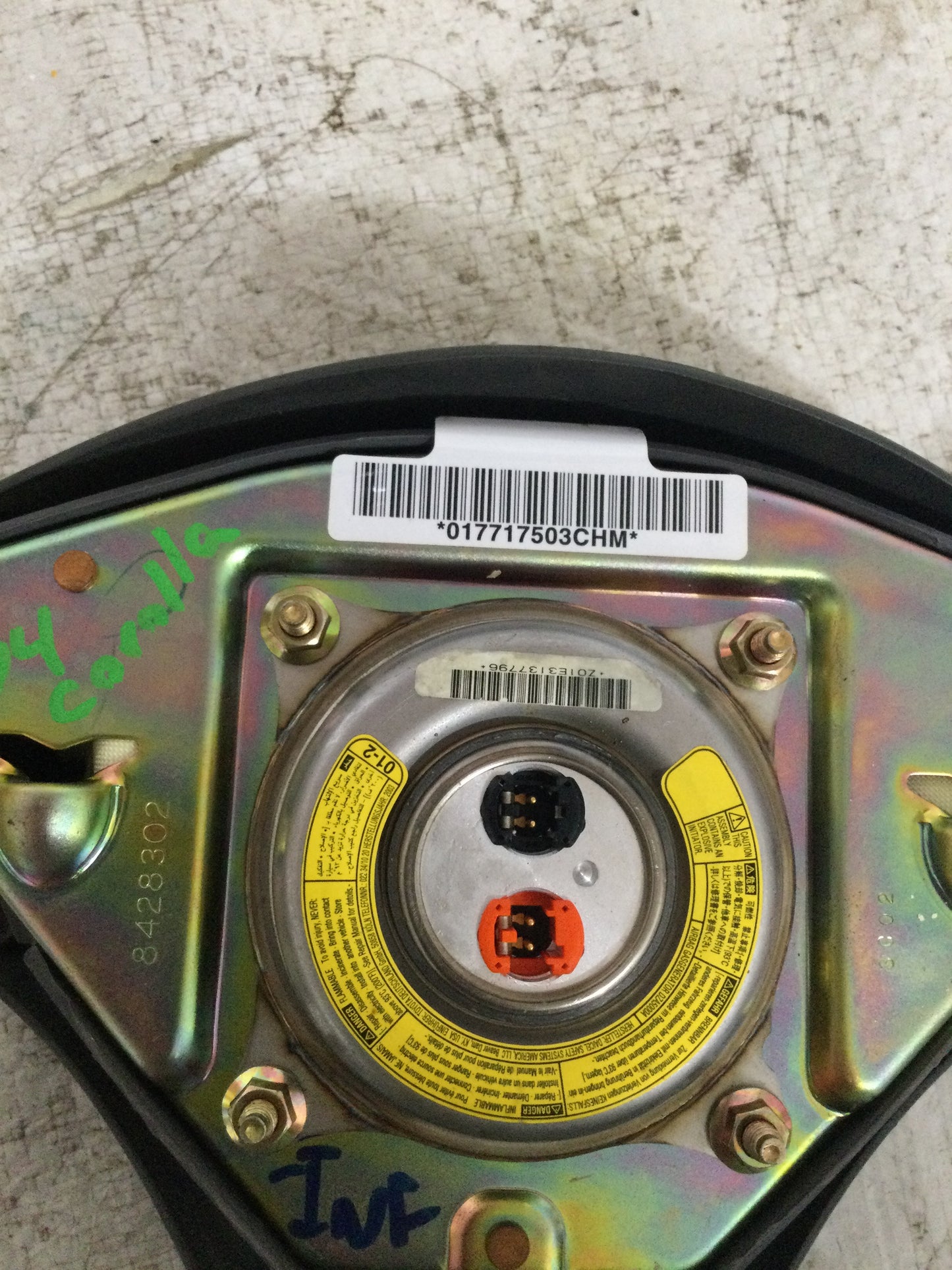 2004 TOYOTA COROLLA DRIVER WHEEL AIRBAG