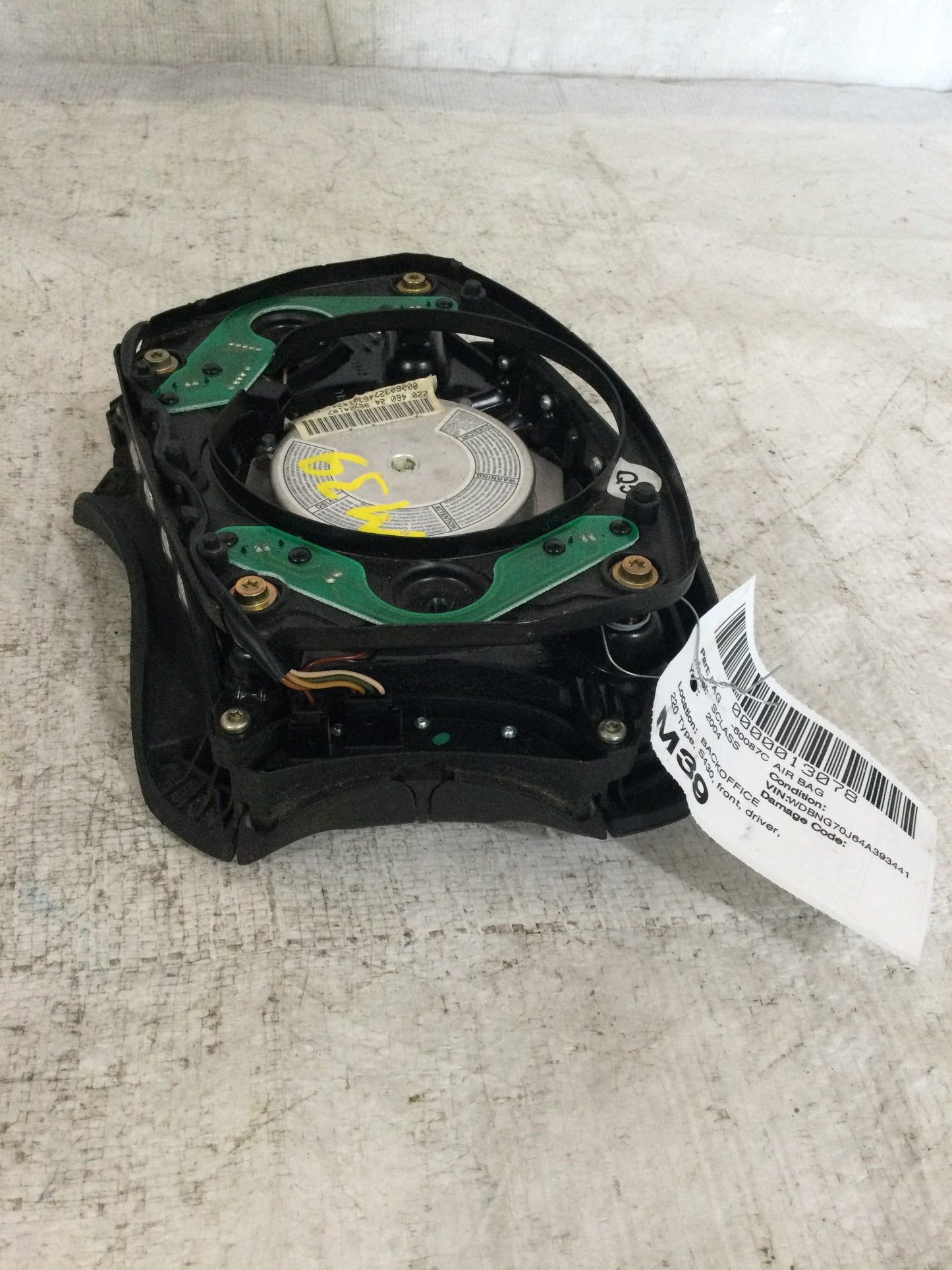 2004 MERCEDES S-CLASS DRIVER WHEEL AIRBAG