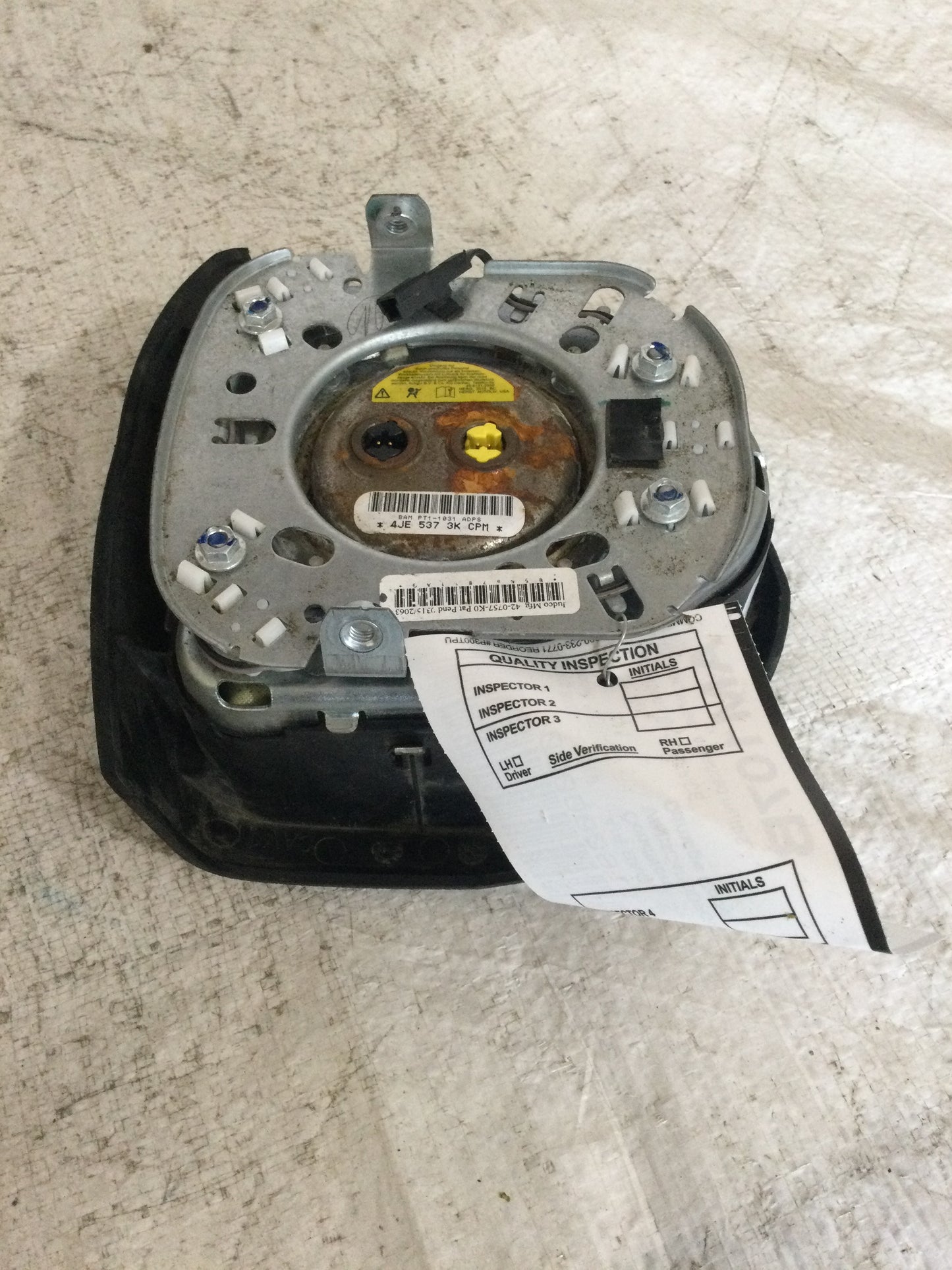 2015 DODGE JOURNEY DRIVER WHEEL AIRBAG