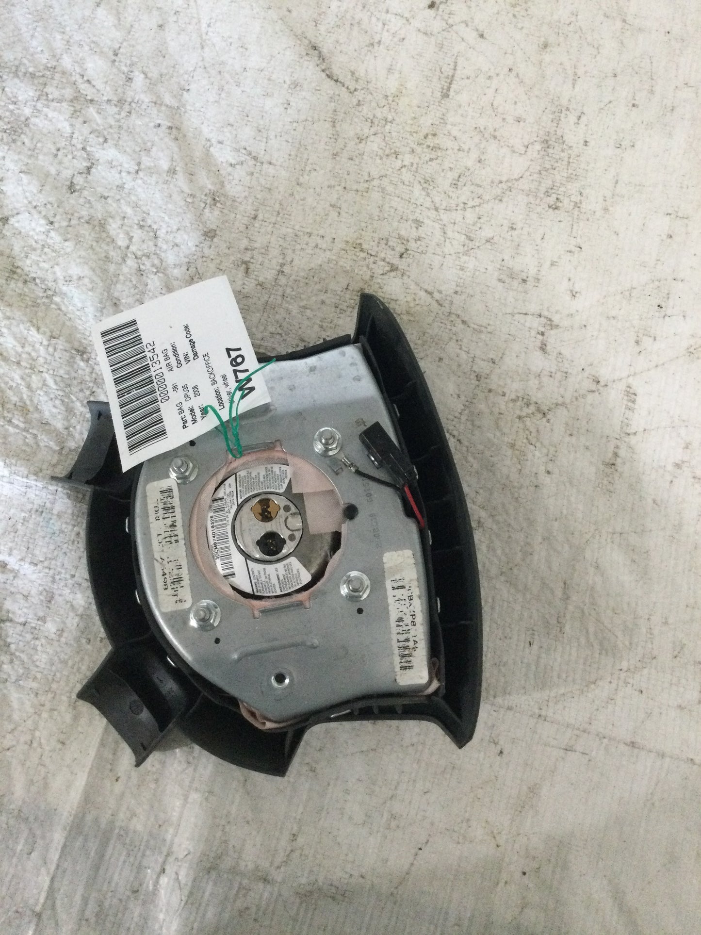 2008 DODGE RAM PICKUP 3500 DRIVER WHEEL AIRBAG
