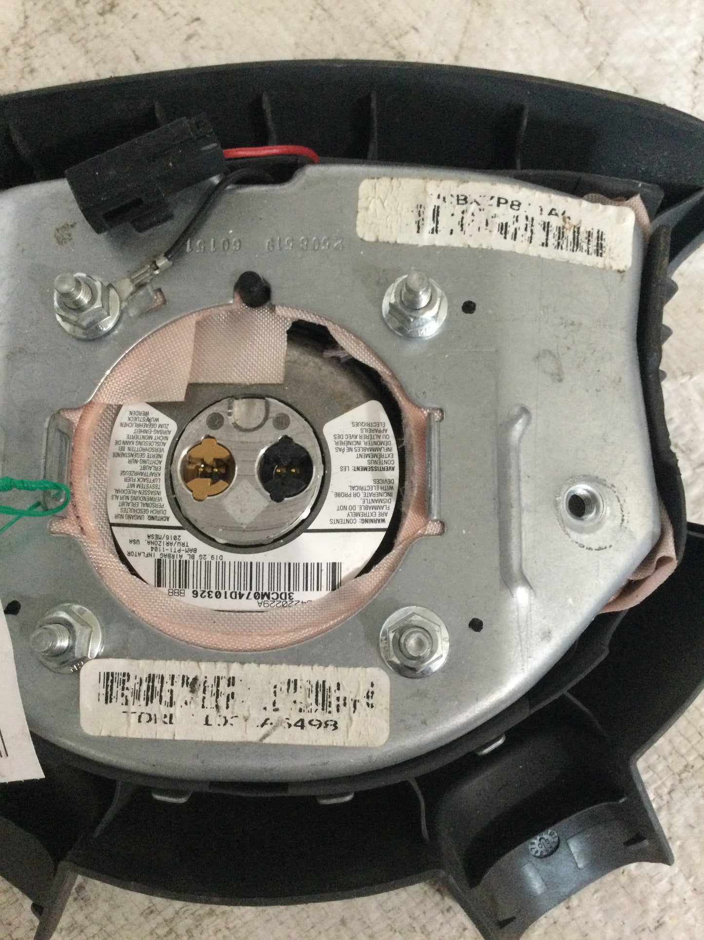 2008 DODGE RAM PICKUP 3500 DRIVER WHEEL AIRBAG