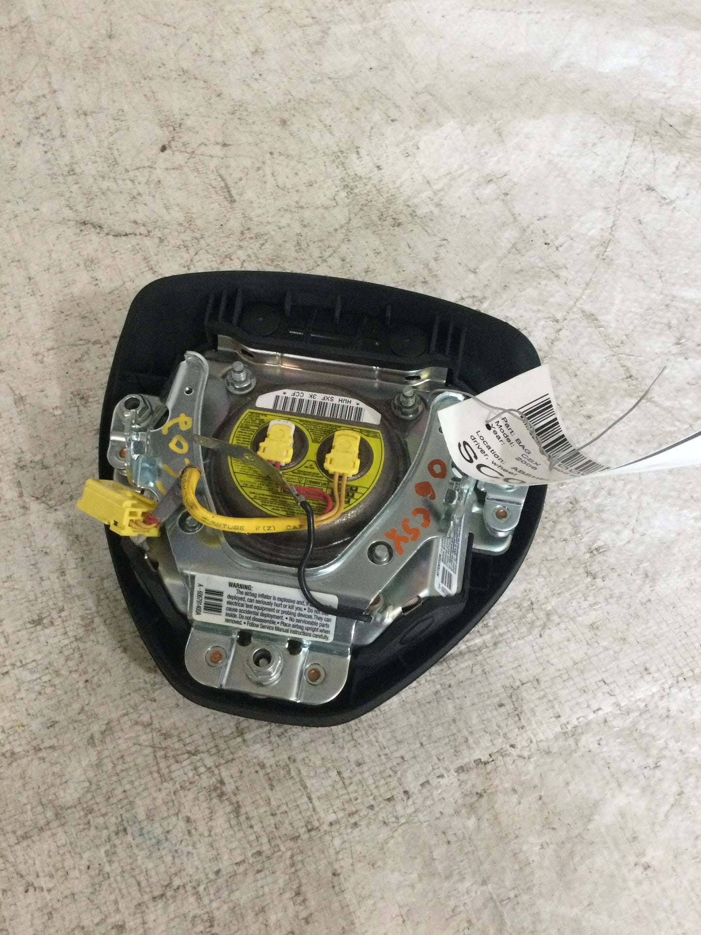 2006 ACURA CSX DRIVER WHEEL AIRBAG