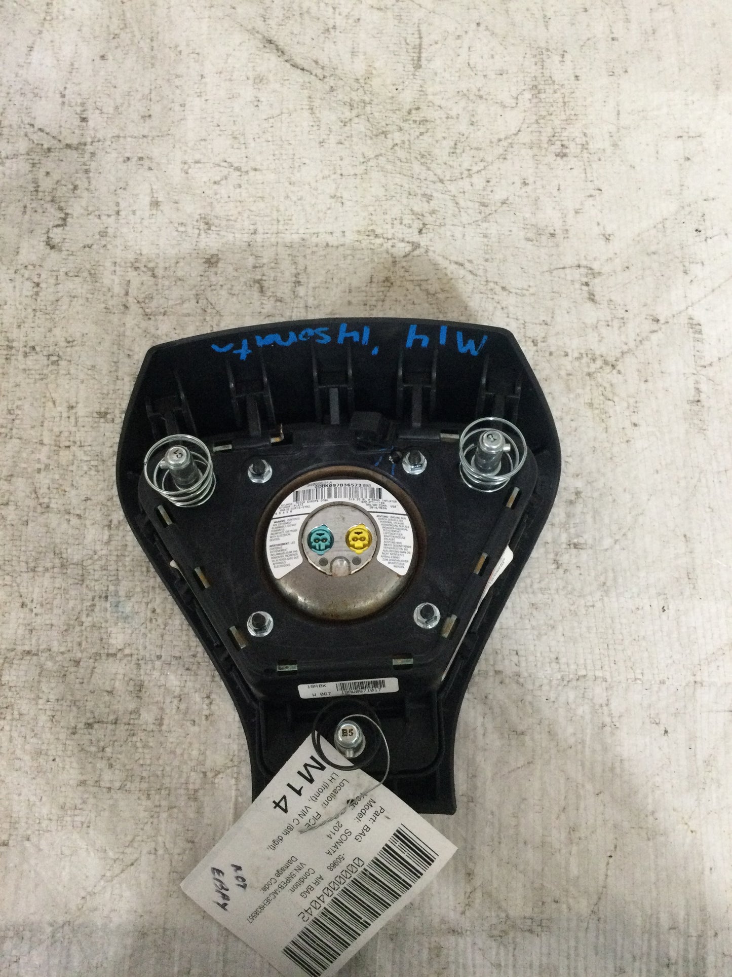 2014 Hyundai Sonata DRIVER WHEEL AIRBAG