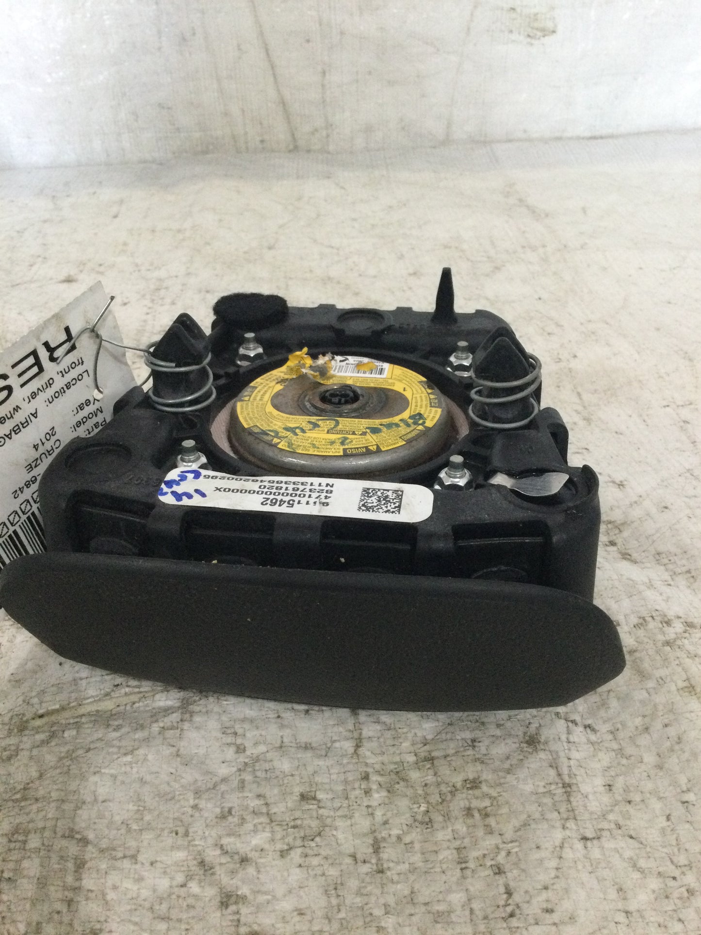2014 CHEVROLET CRUZE DRIVER WHEEL AIRBAG