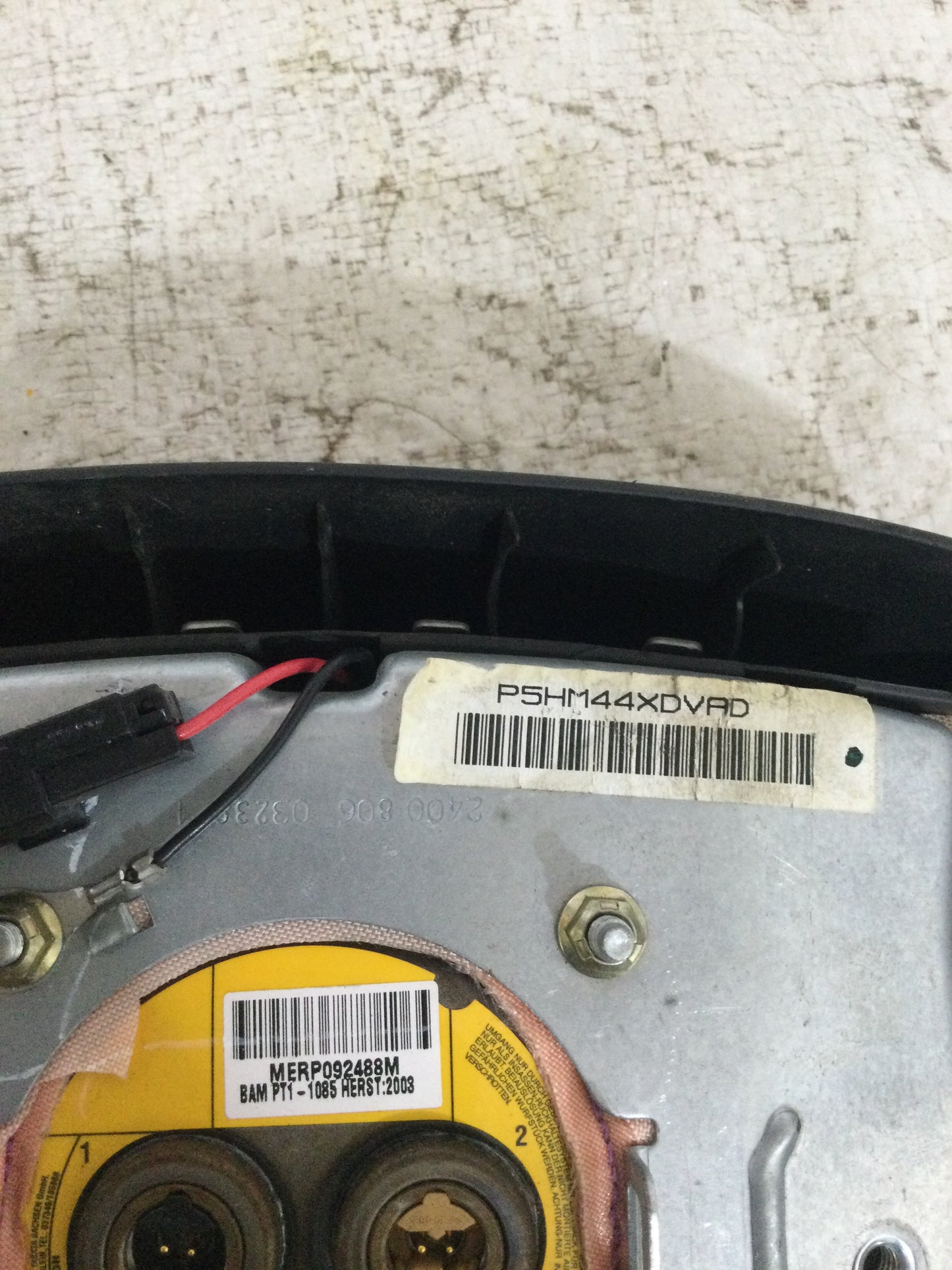 2004 DODGE RAM PICKUP 1500 DRIVER WHEEL AIRBAG