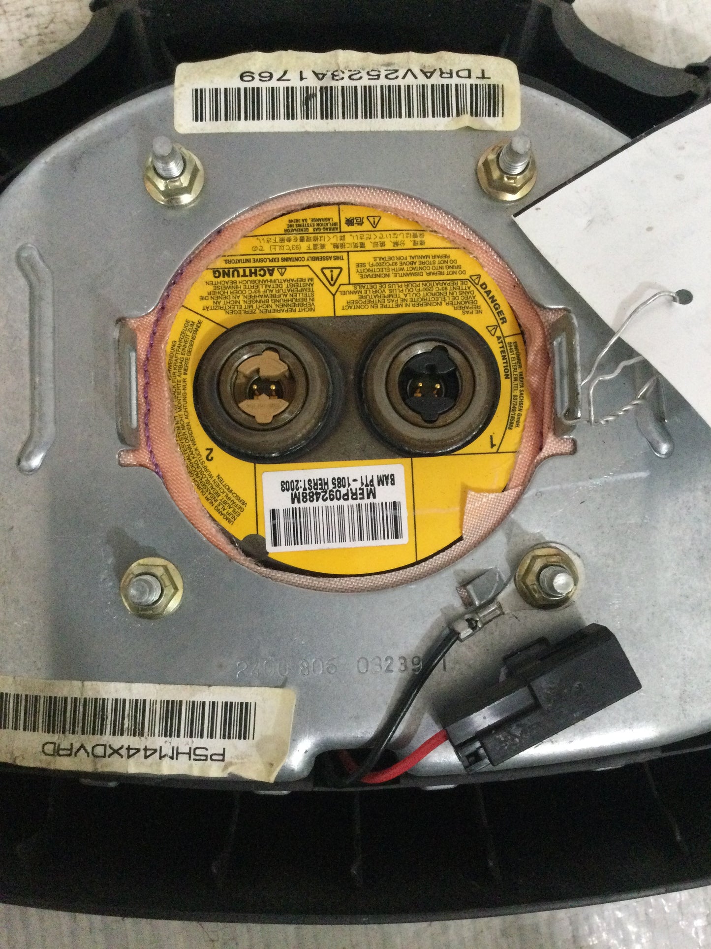 2004 DODGE RAM PICKUP 1500 DRIVER WHEEL AIRBAG