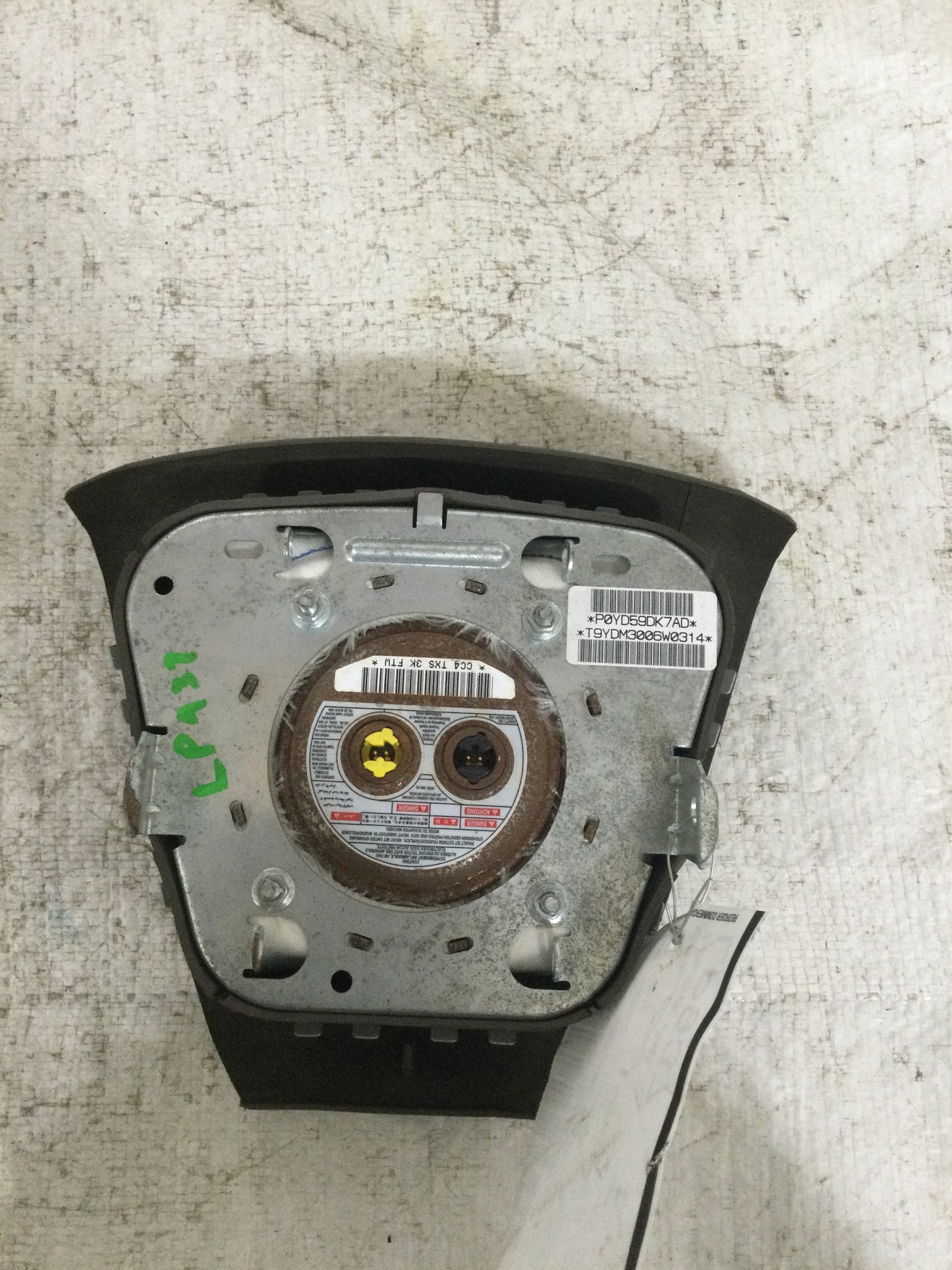 2010 JEEP PATRIOT DRIVER WHEEL AIRBAG