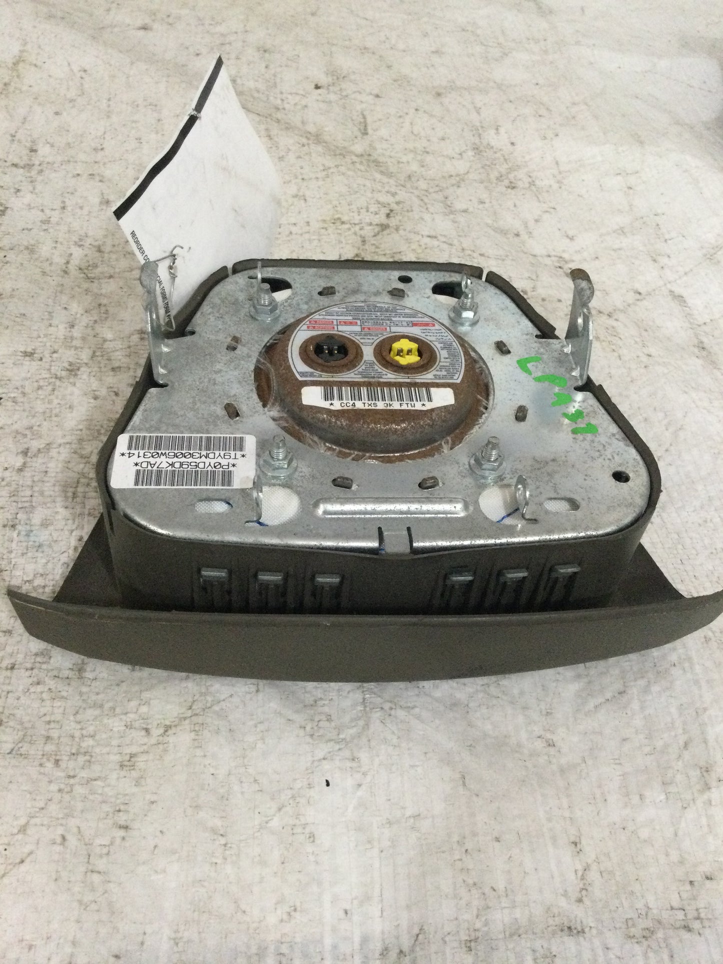 2010 JEEP PATRIOT DRIVER WHEEL AIRBAG